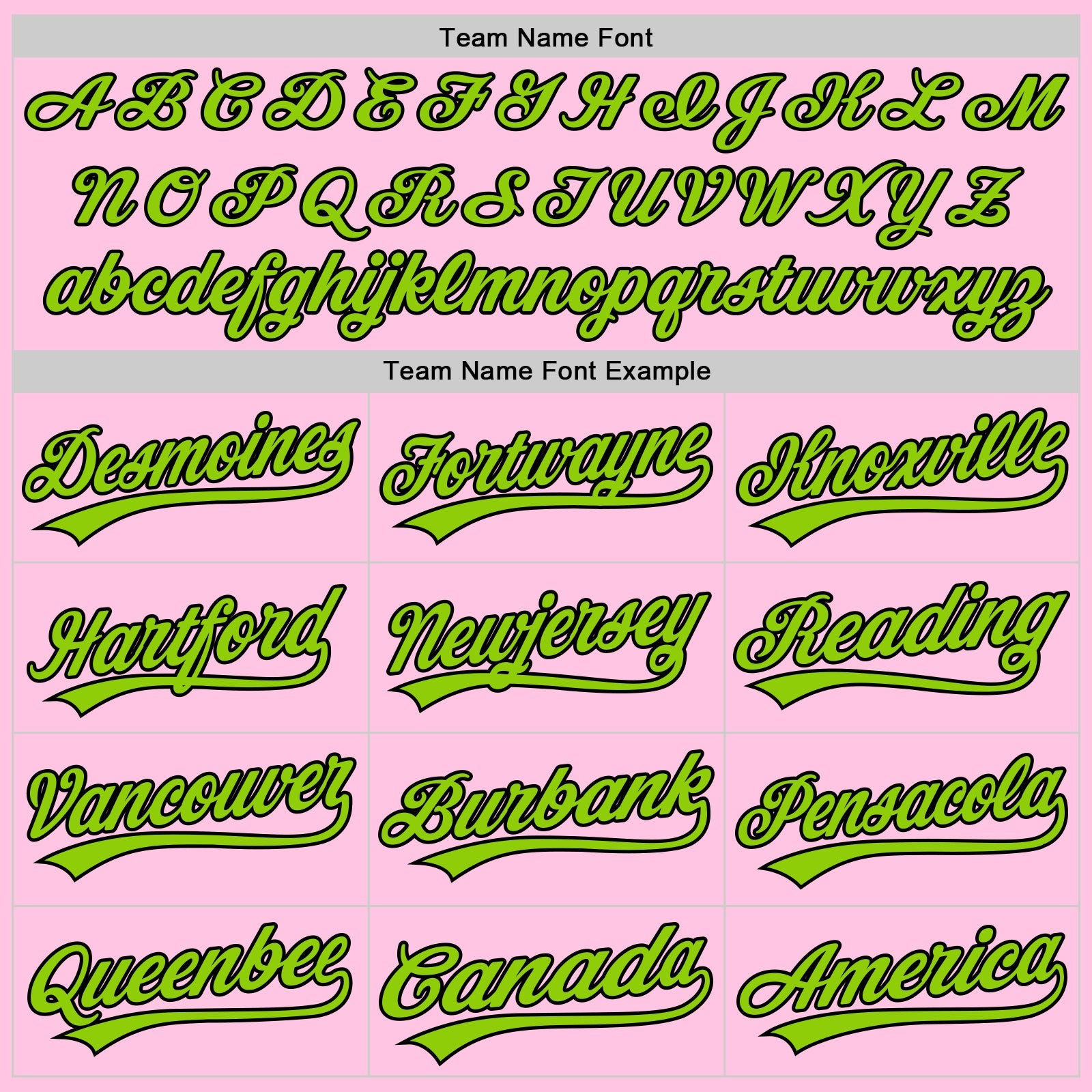 Custom Light Pink Neon Green-Black Authentic Throwback Baseball Jersey view 4