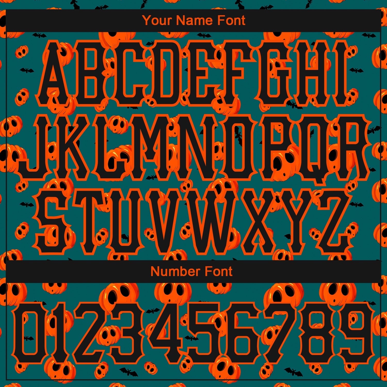 Custom 3D Pattern Halloween Pumpkins Long Sleeve Performance T-Shirt view 4