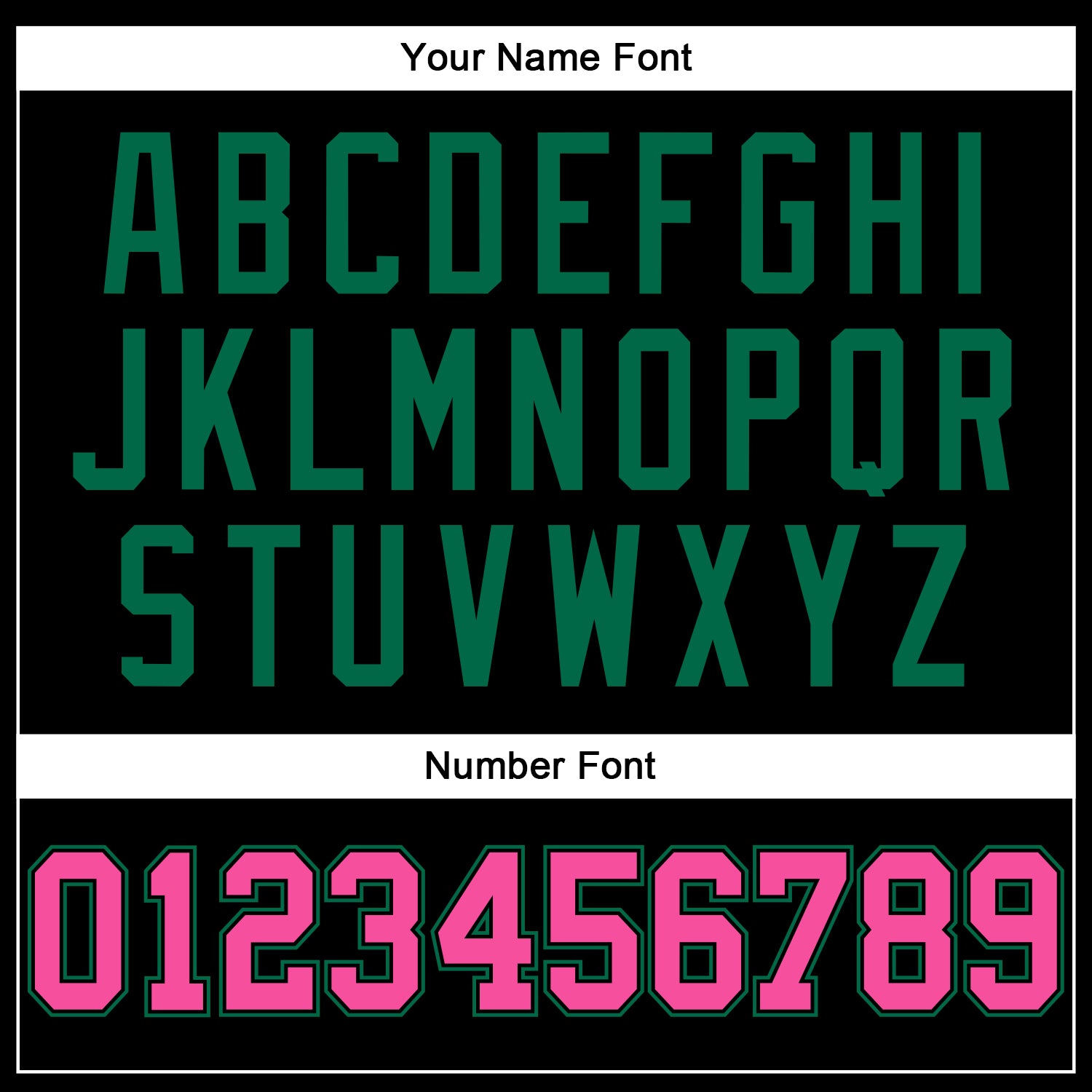 Custom Black Pink-Kelly Green Long Sleeve Performance T-Shirt view 5