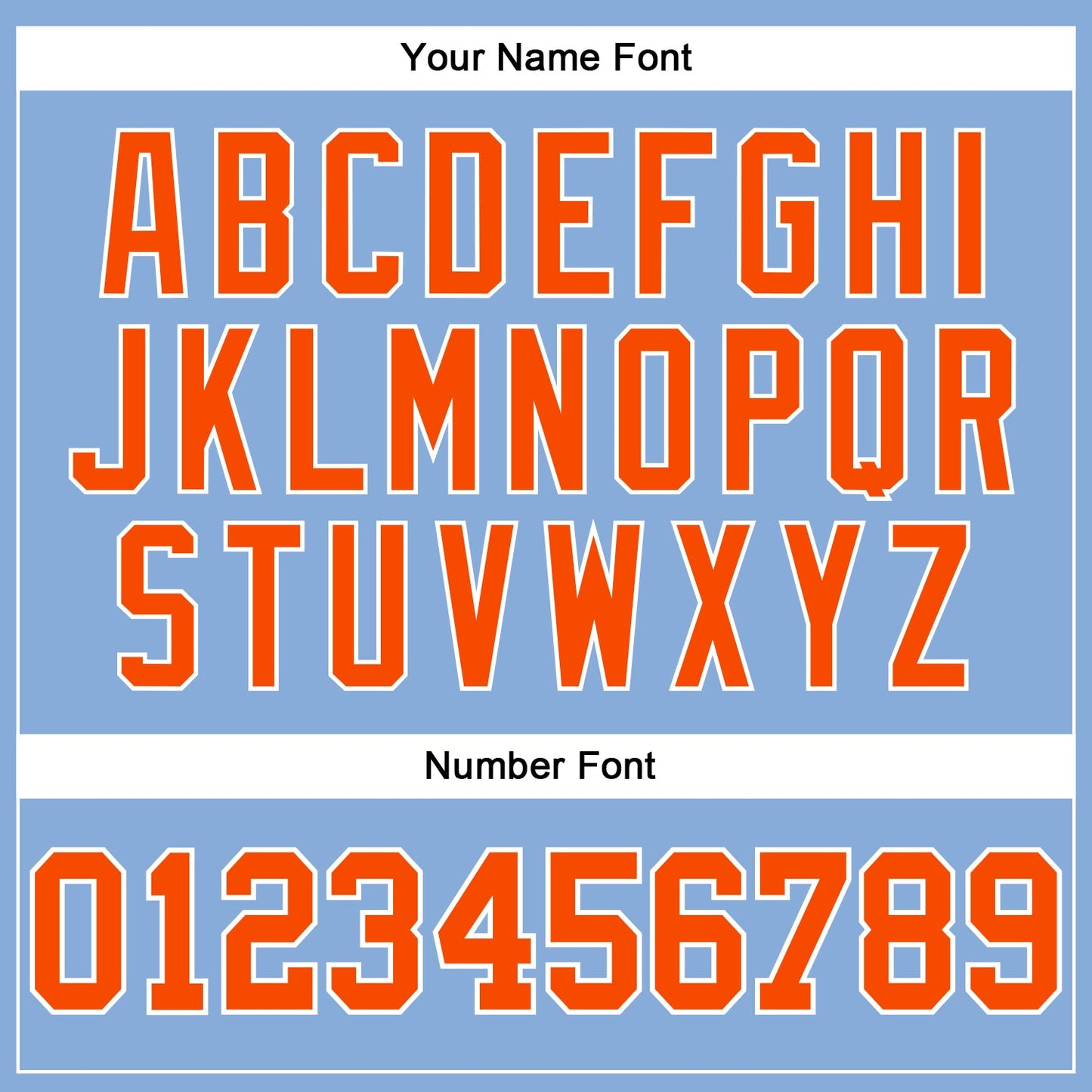 Custom Light Blue Orange-White Long Sleeve Performance T-Shirt view 5