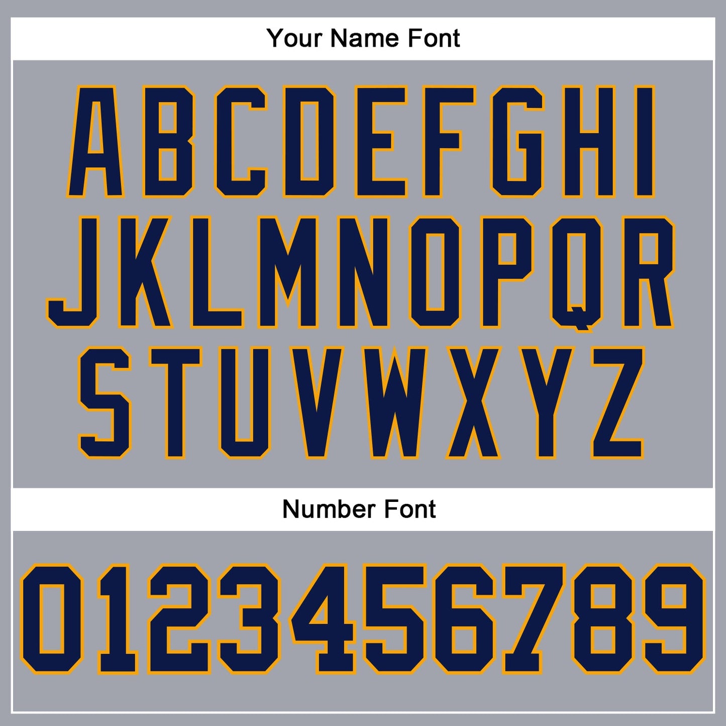 Custom Gray Navy-Gold Long Sleeve Performance T-Shirt view 5