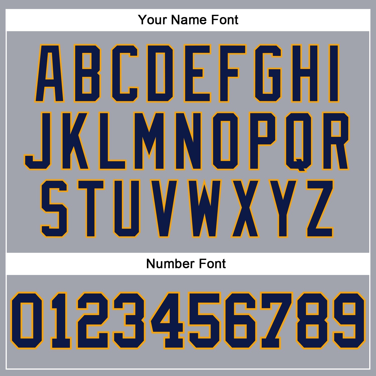 Custom Gray Navy-Gold Long Sleeve Performance T-Shirt view 5