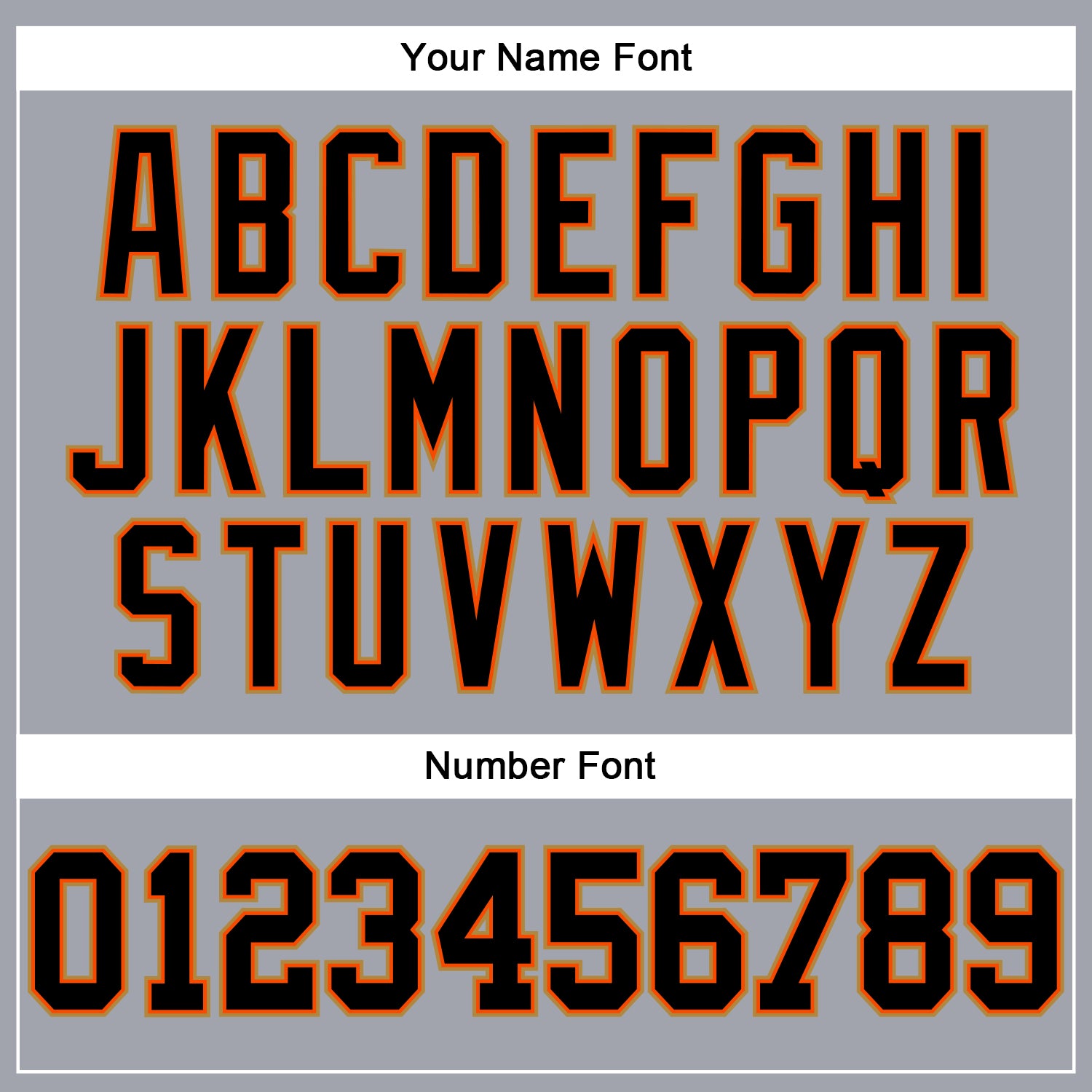 Custom Gray Black Orange-Old Gold Long Sleeve Performance T-Shirt view 5
