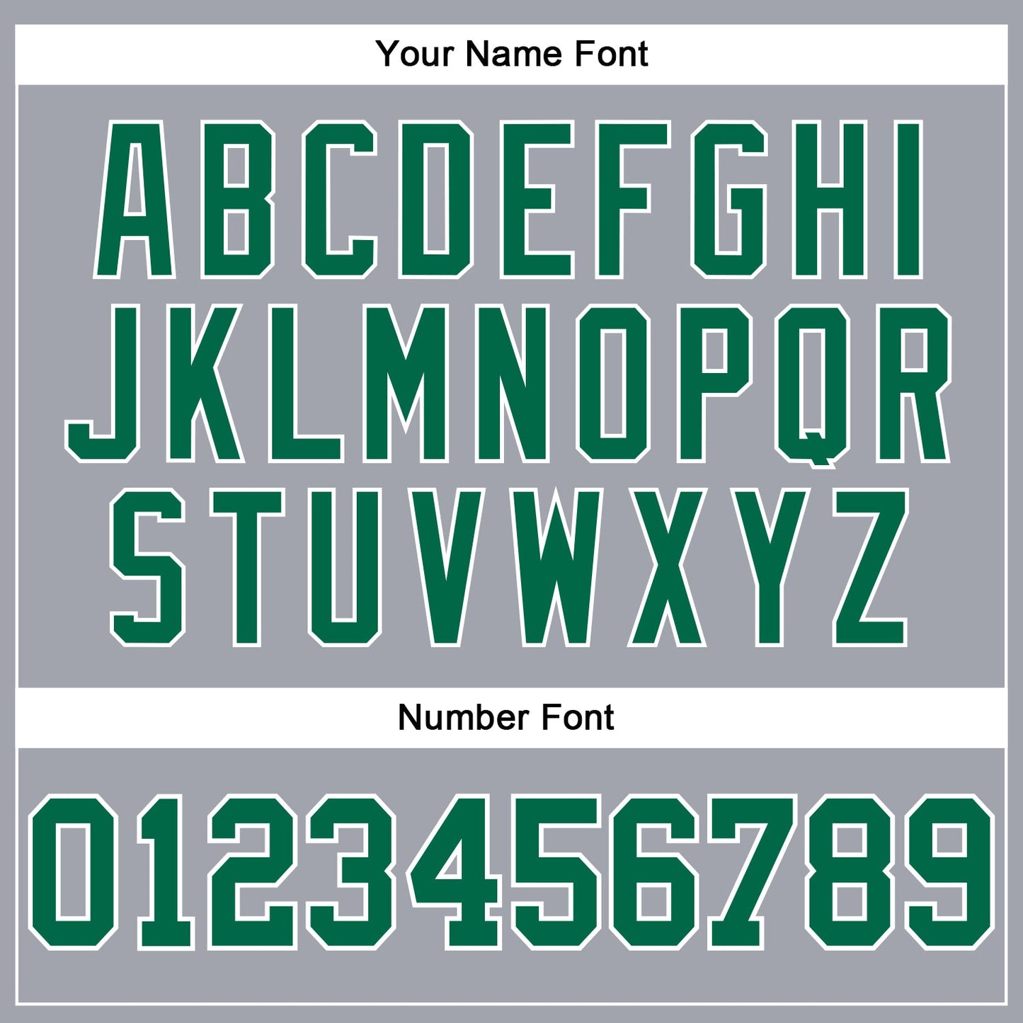 Custom Gray Kelly Green-White Long Sleeve Performance T-Shirt view 5