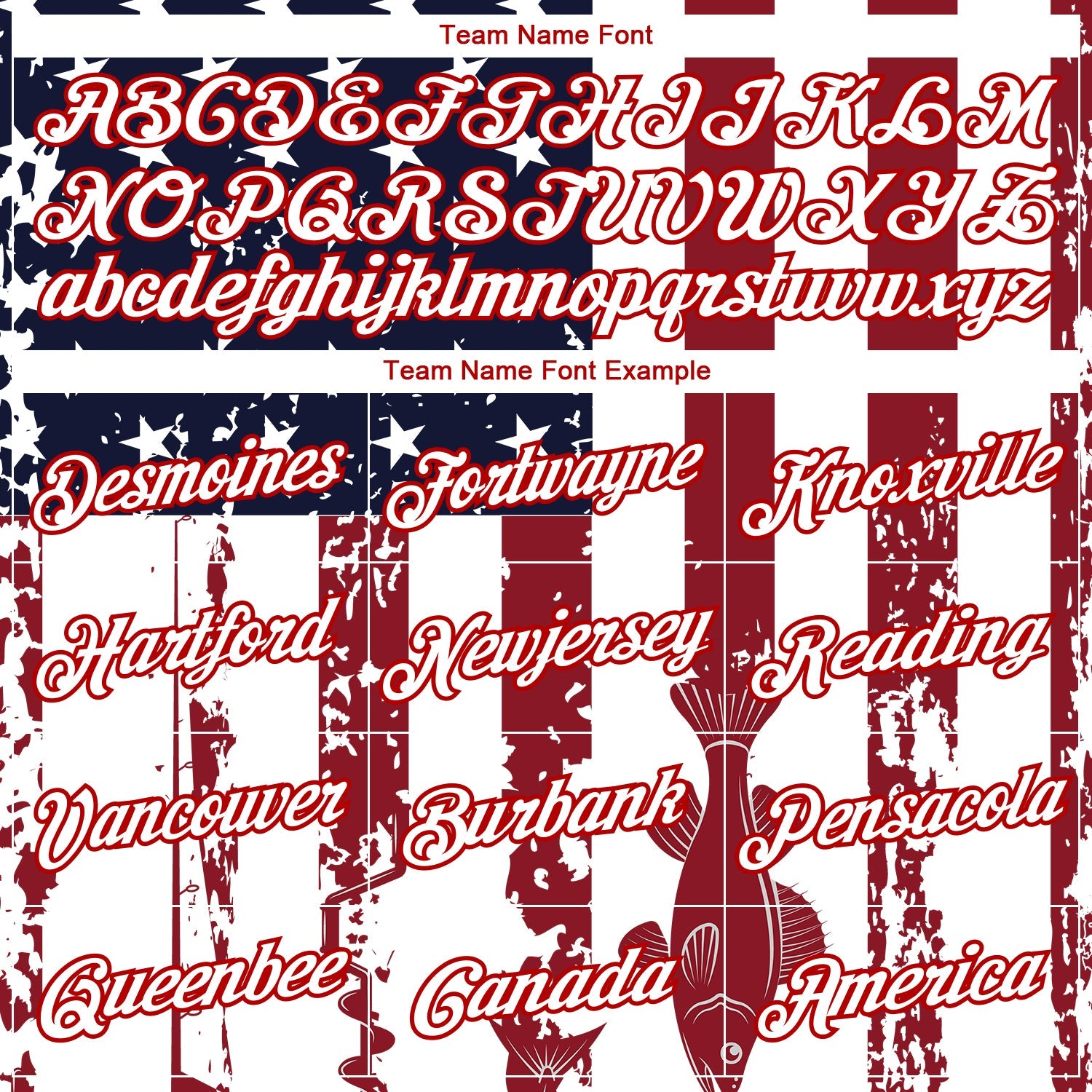 Custom White Red-Navy 3D American Flag And Fish Hook Fishing Long Sleeve Performance T-Shirt view 3
