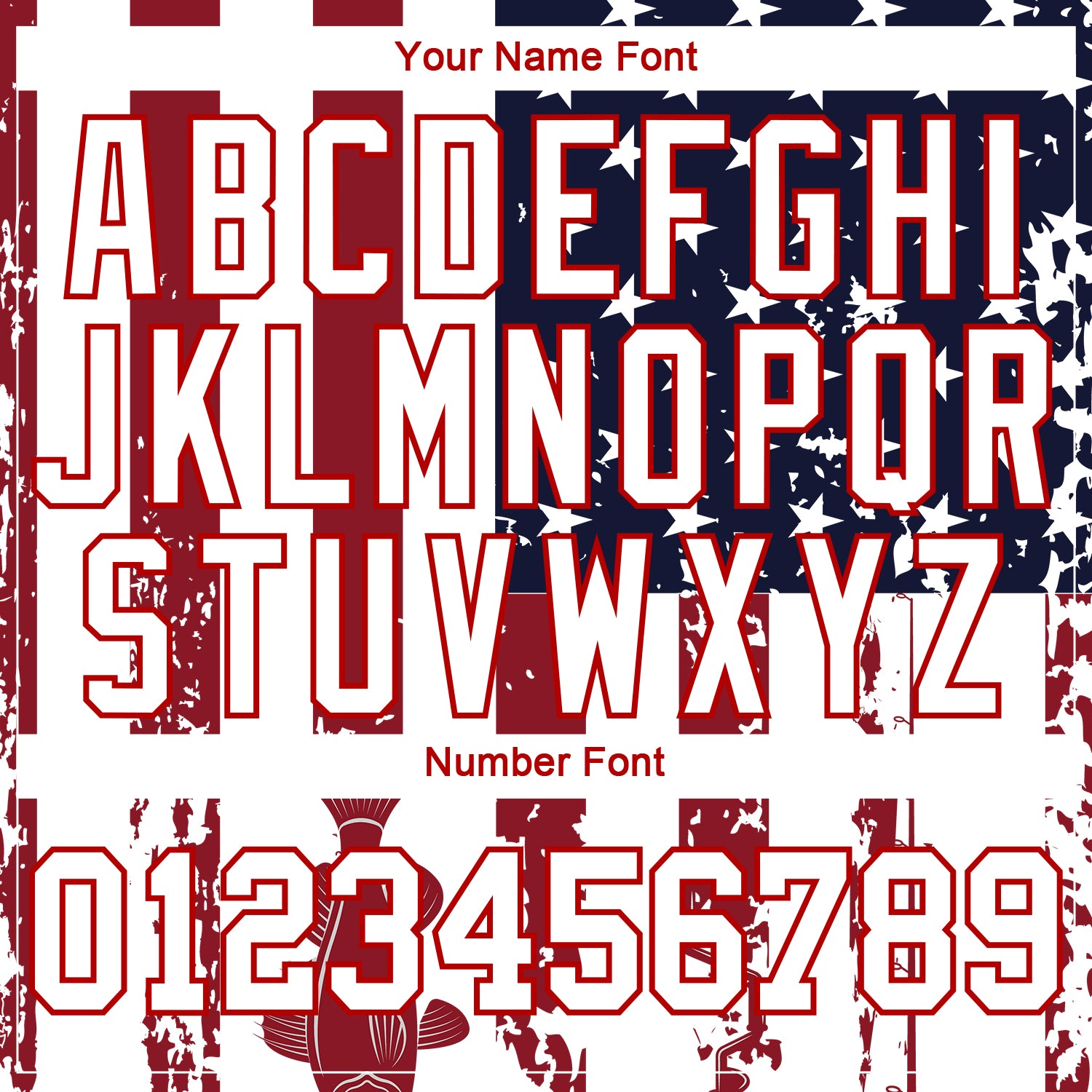 Custom White Red-Navy 3D American Flag And Fish Hook Fishing Long Sleeve Performance T-Shirt view 4