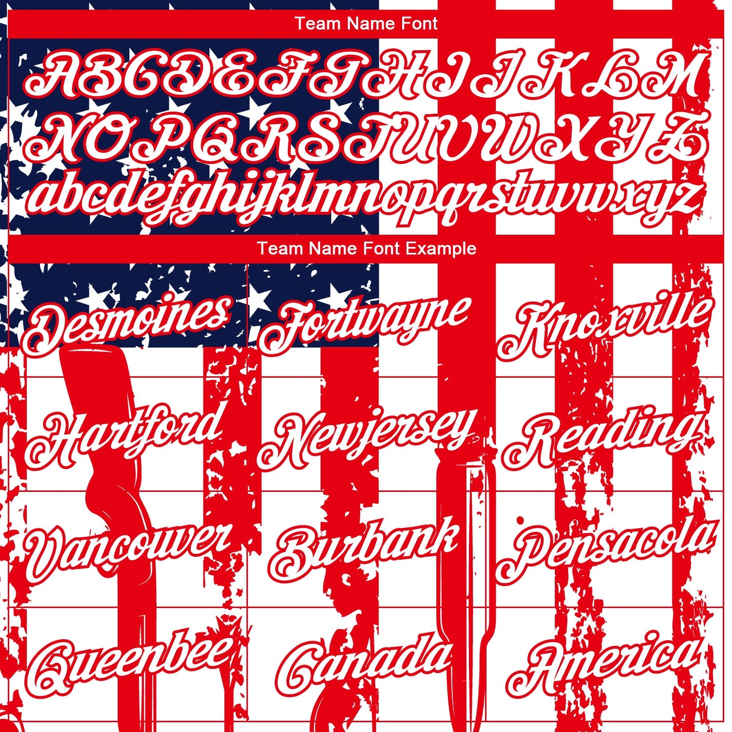 Custom White Fire Red-Royal 3D Hunting Tool American Flag Long Sleeve Performance T-Shirt view 3