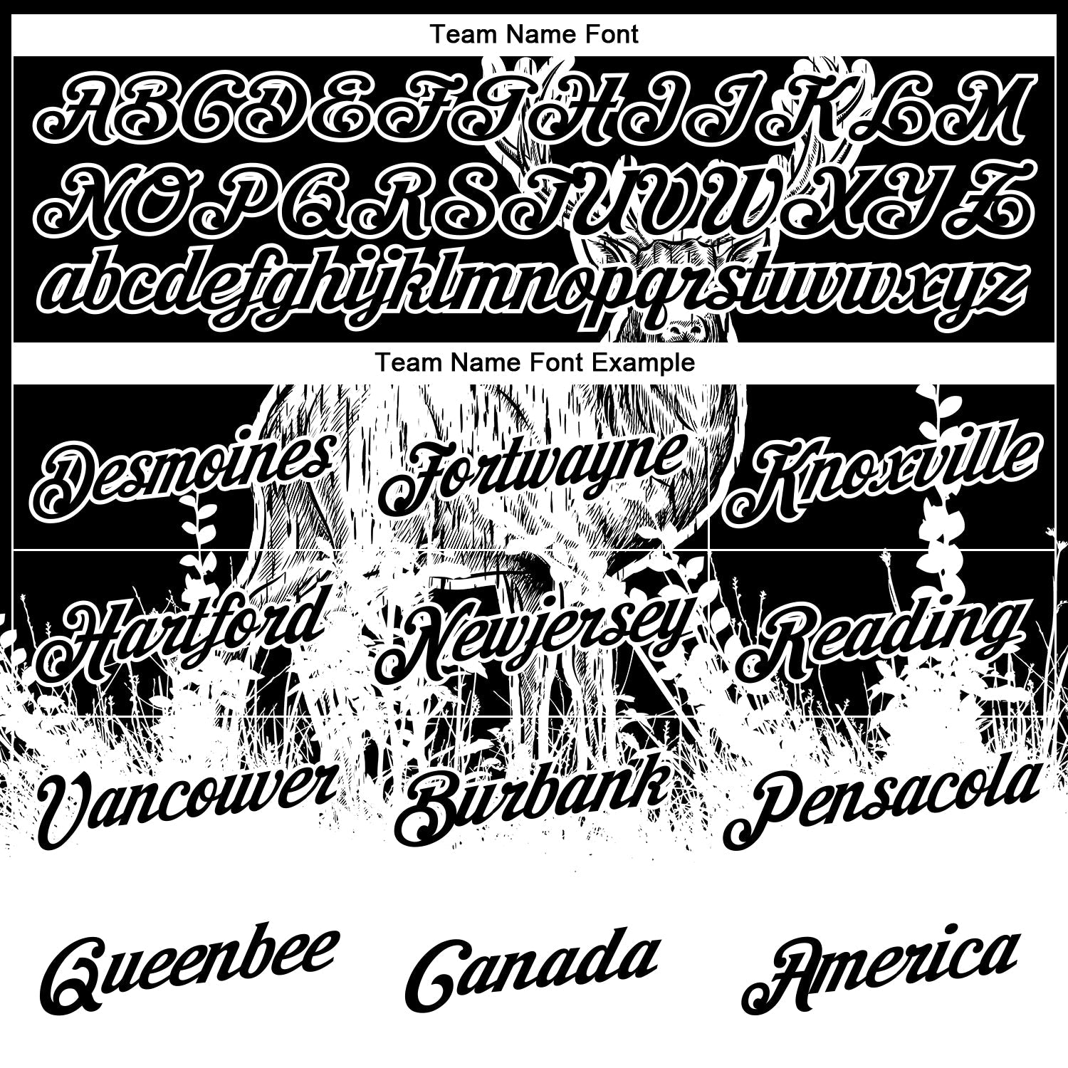 Custom Black White 3D Animal Deer Hunting Long Sleeve Performance T-Shirt view 3