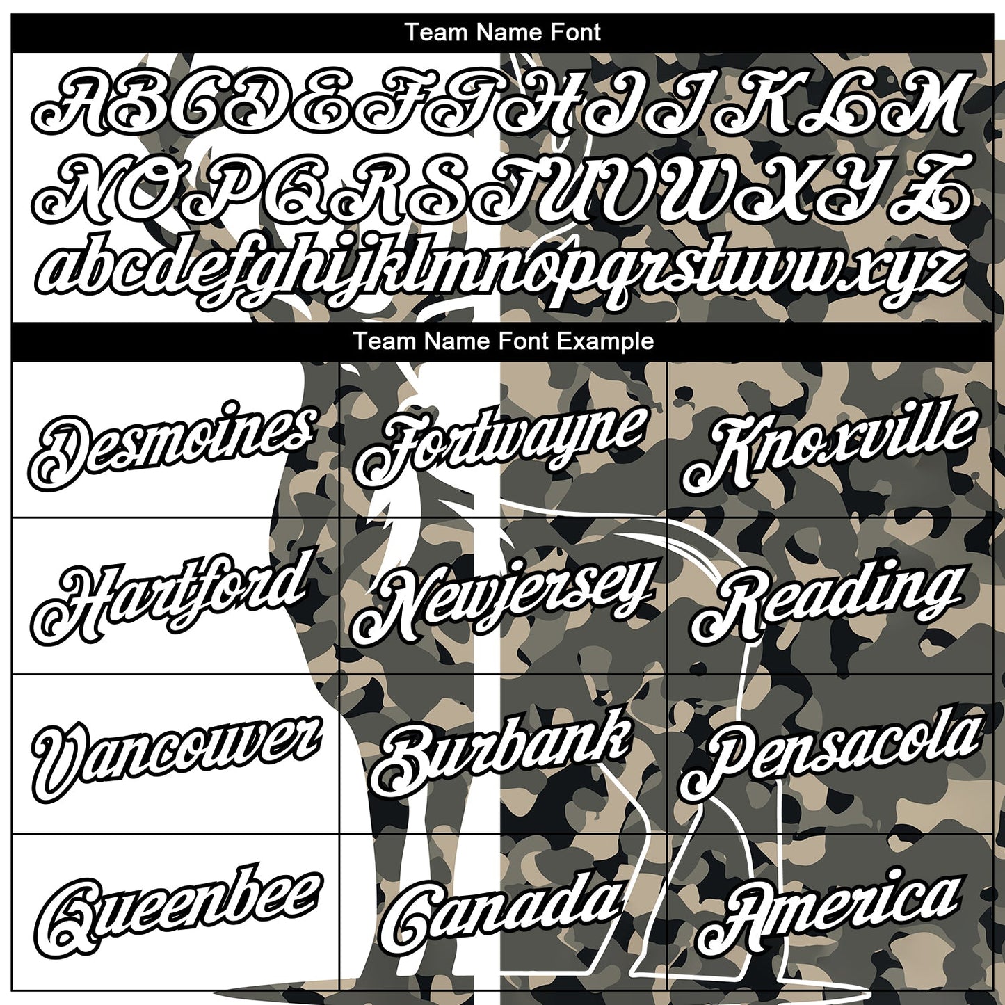 Custom Camo White-Black 3D Animal Deer Hunting Long Sleeve Performance T-Shirt view 3