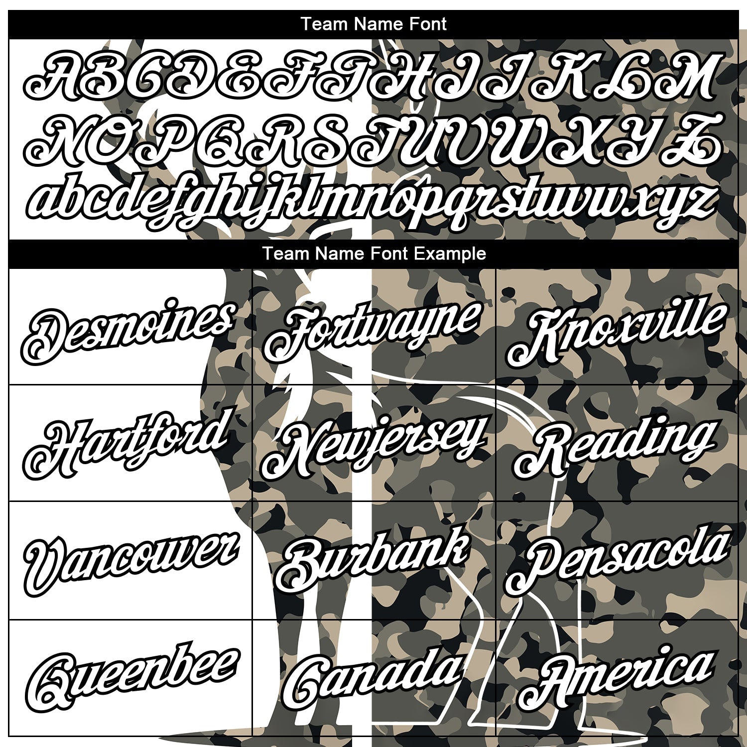 Custom Camo White-Black 3D Animal Deer Hunting Long Sleeve Performance T-Shirt view 3