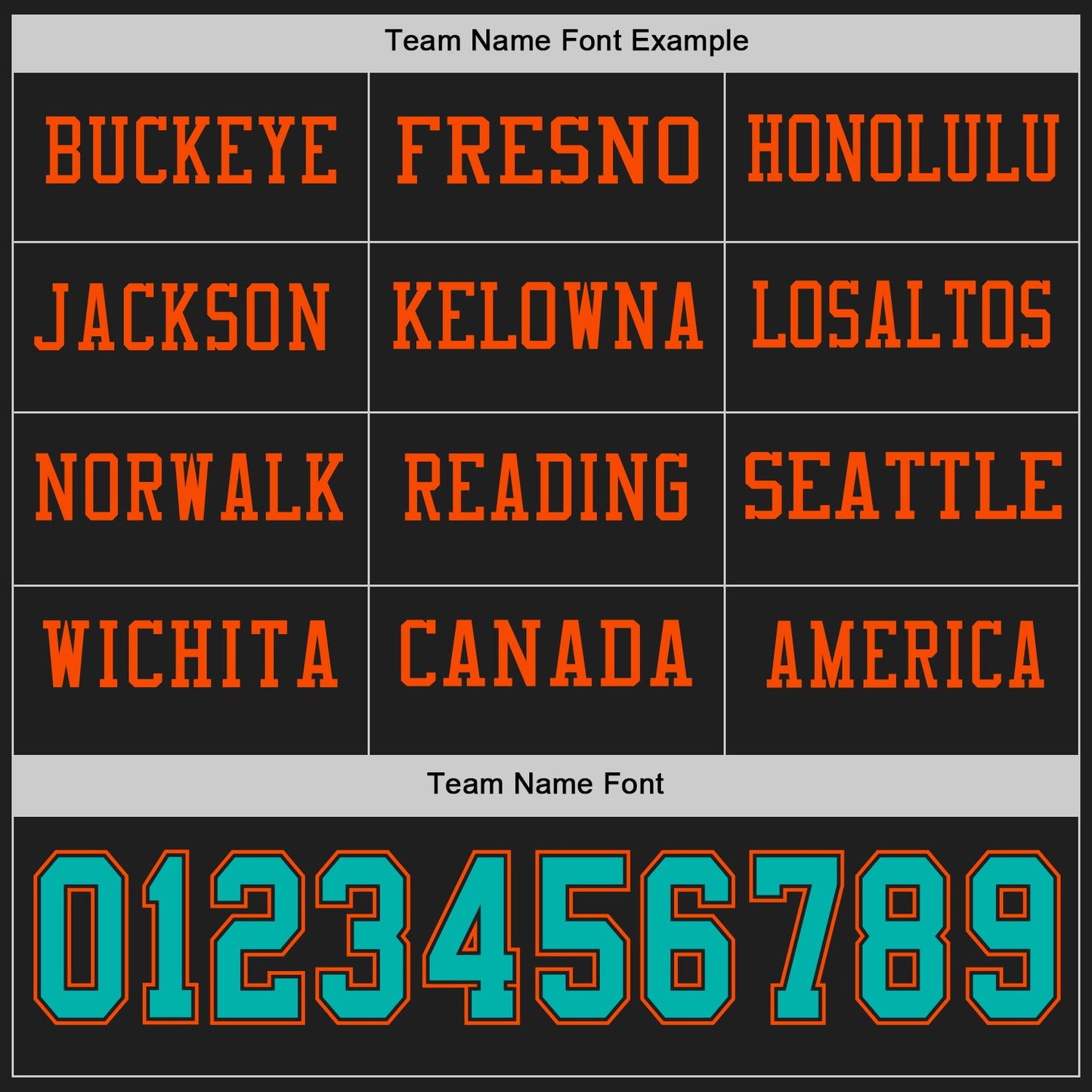 Custom Black Aqua-Orange Long Sleeve Authentic Football Jersey view 3