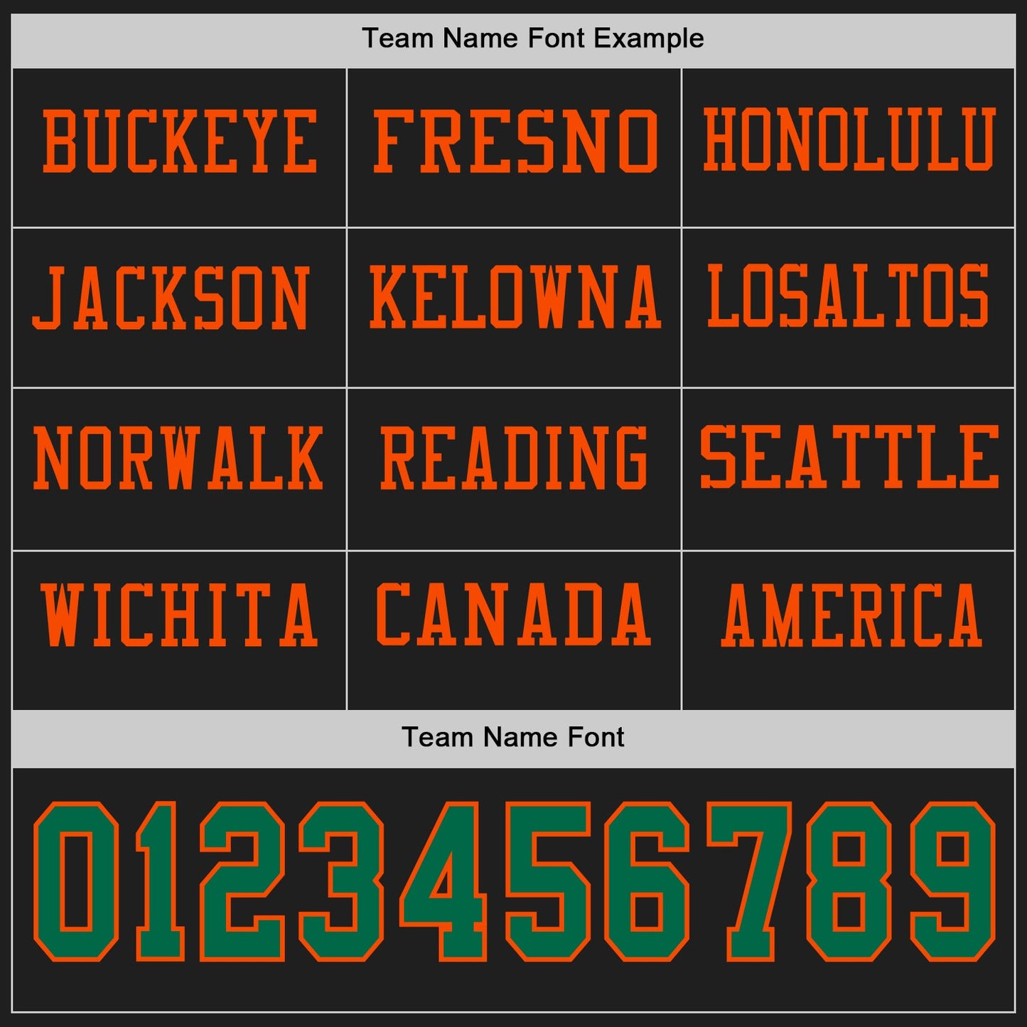 Custom Black Kelly Green-Orange Long Sleeve Authentic Football Jersey view 3