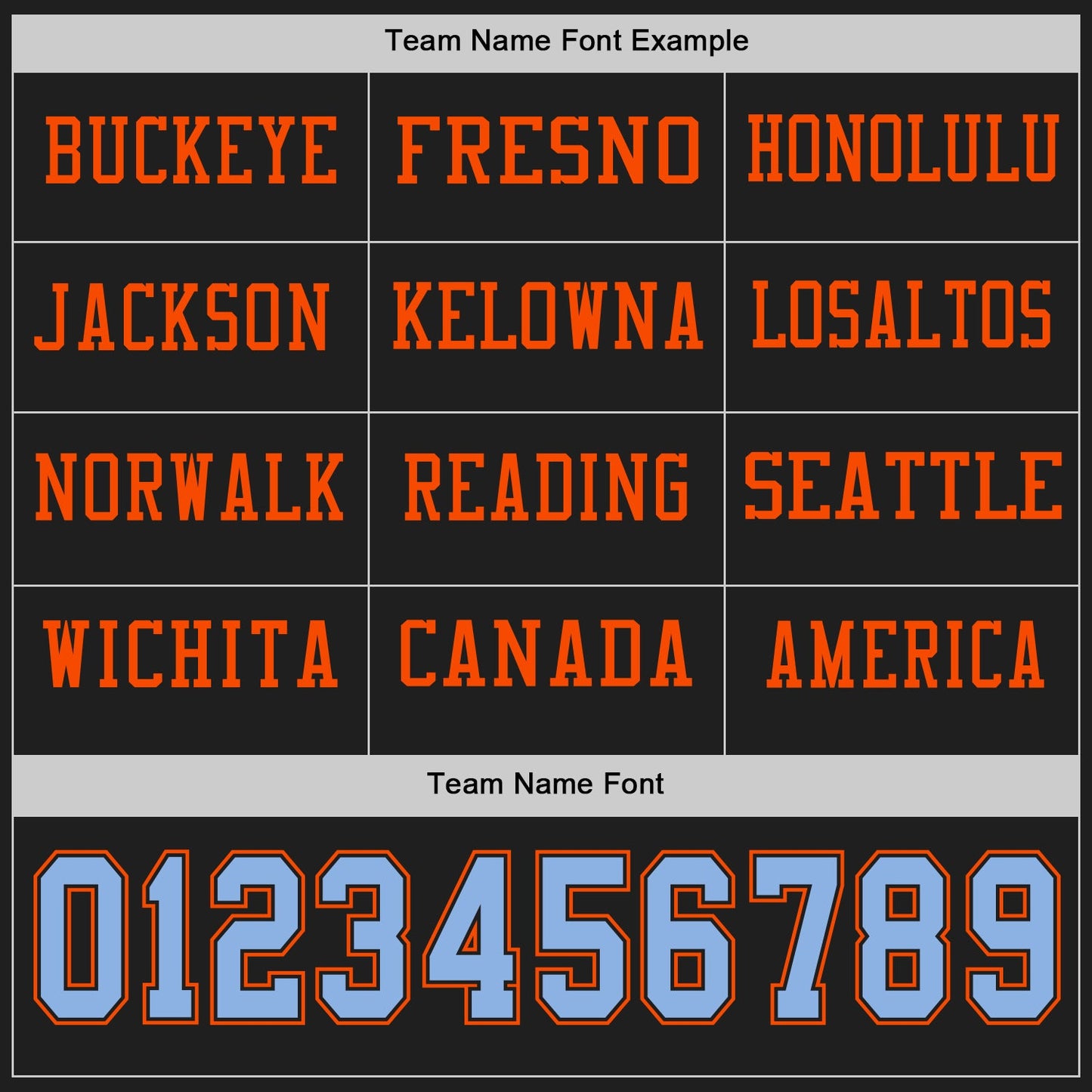 Custom Black Light Blue-Orange Long Sleeve Authentic Football Jersey view 3