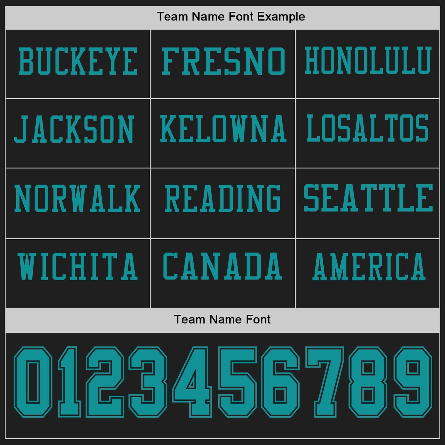 Custom Black Teal Long Sleeve Authentic Football Jersey view 3