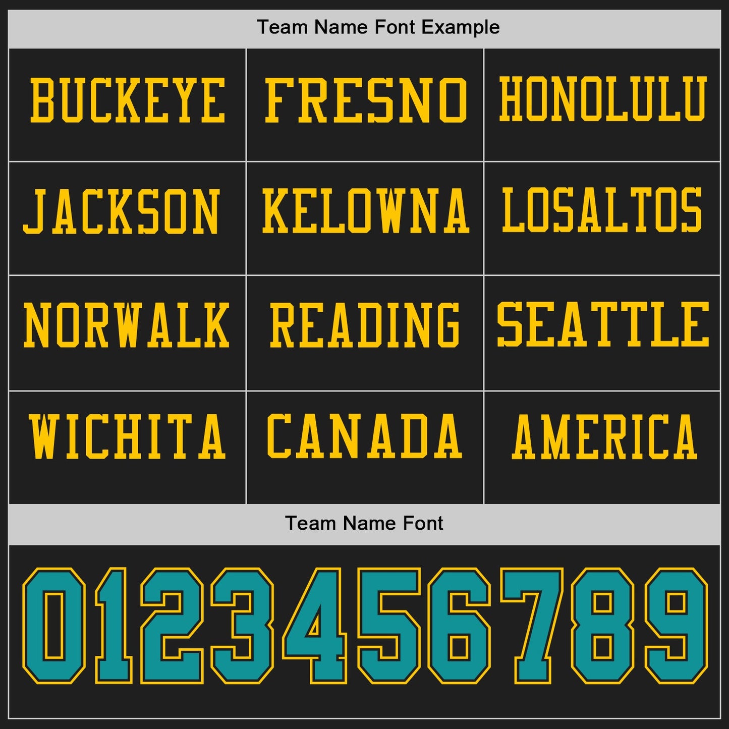 Custom Black Teal-Yellow Long Sleeve Authentic Football Jersey view 3