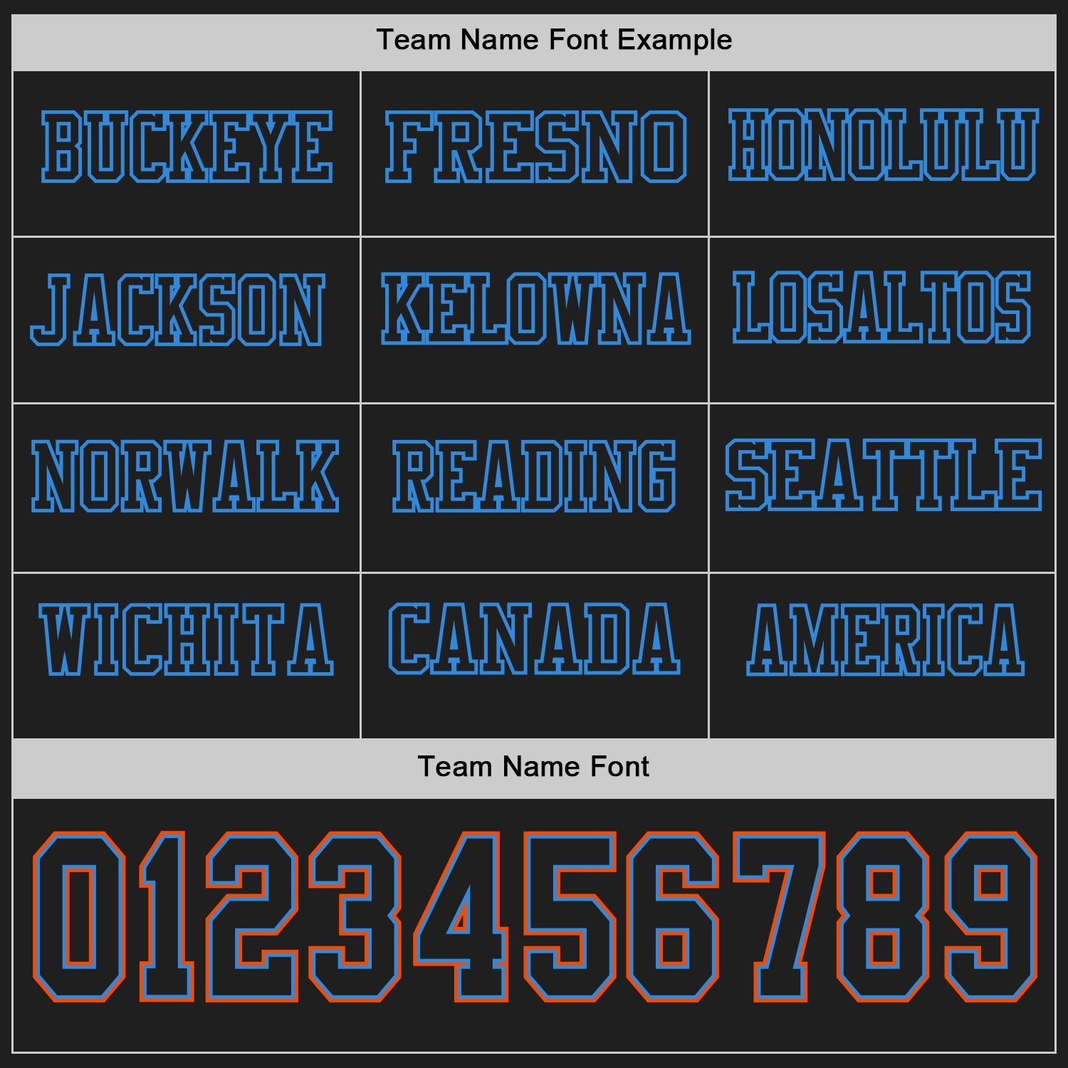 Custom Black Powder Blue-Orange Long Sleeve Authentic Football Jersey view 3