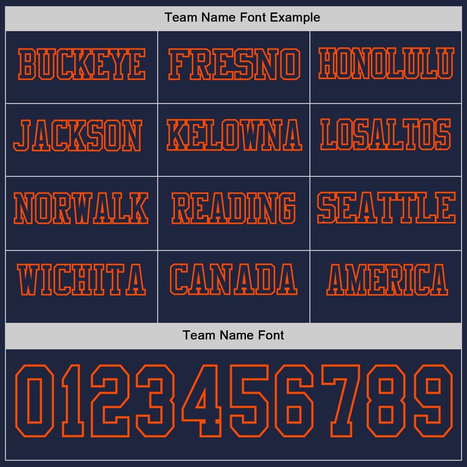 Custom Navy Orange Long Sleeve Authentic Football Jersey view 3