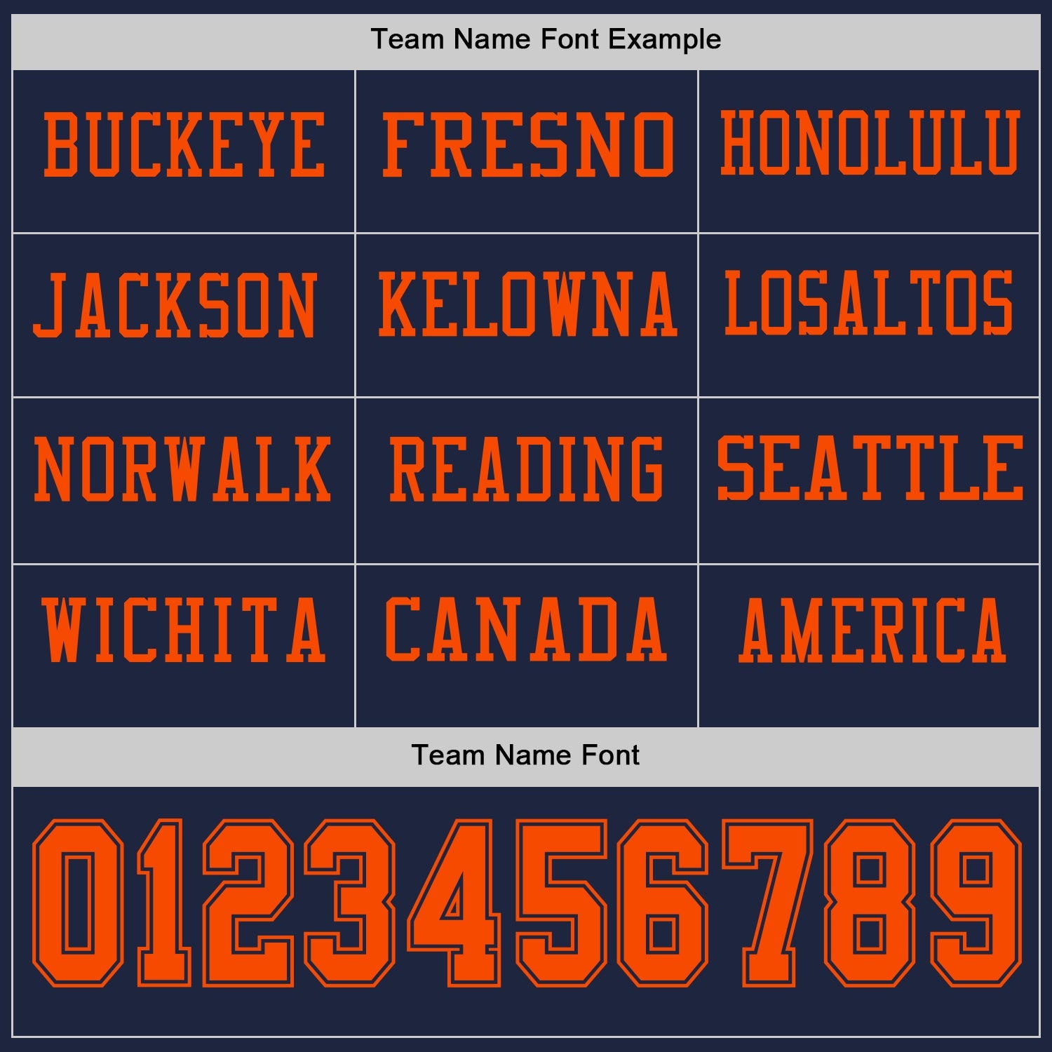 Custom Navy Orange Long Sleeve Authentic Football Jersey view 3