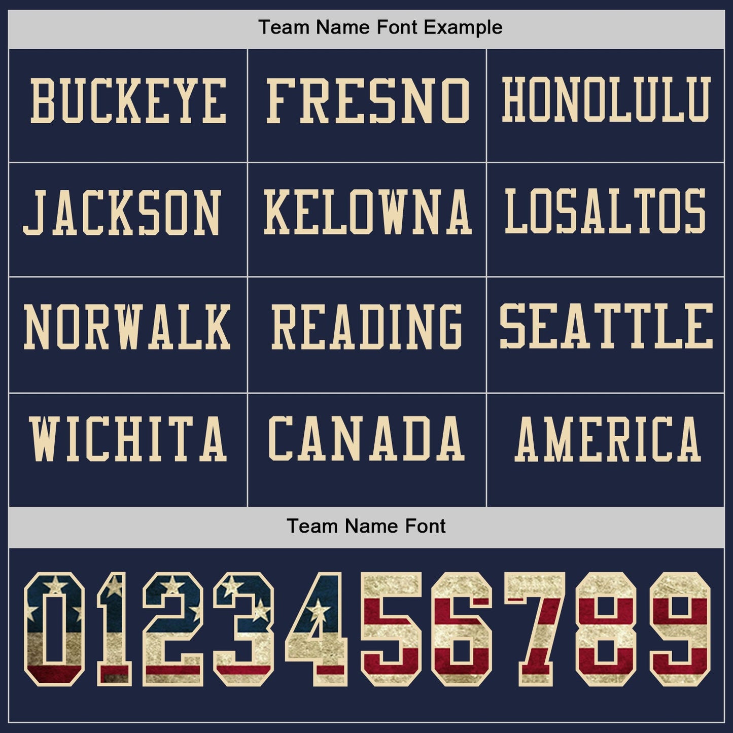 Custom Navy Vintage USA Flag Cream-Crimson Long Sleeve Authentic Football Jersey view 3