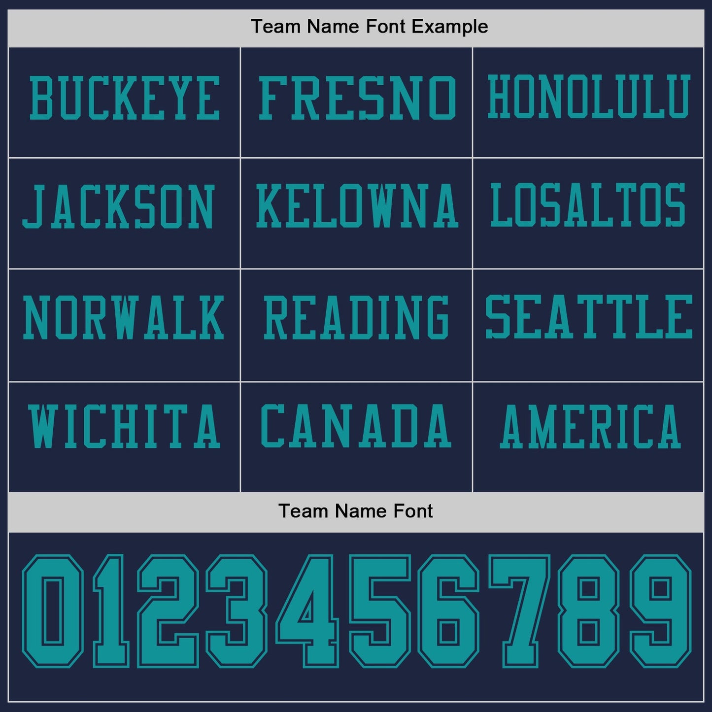 Custom Navy Teal Long Sleeve Authentic Football Jersey view 3