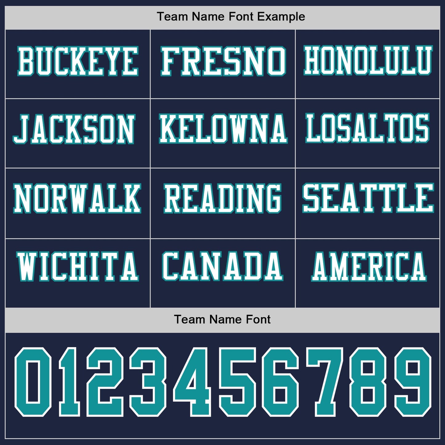 Custom Navy Teal-White Long Sleeve Authentic Football Jersey view 3