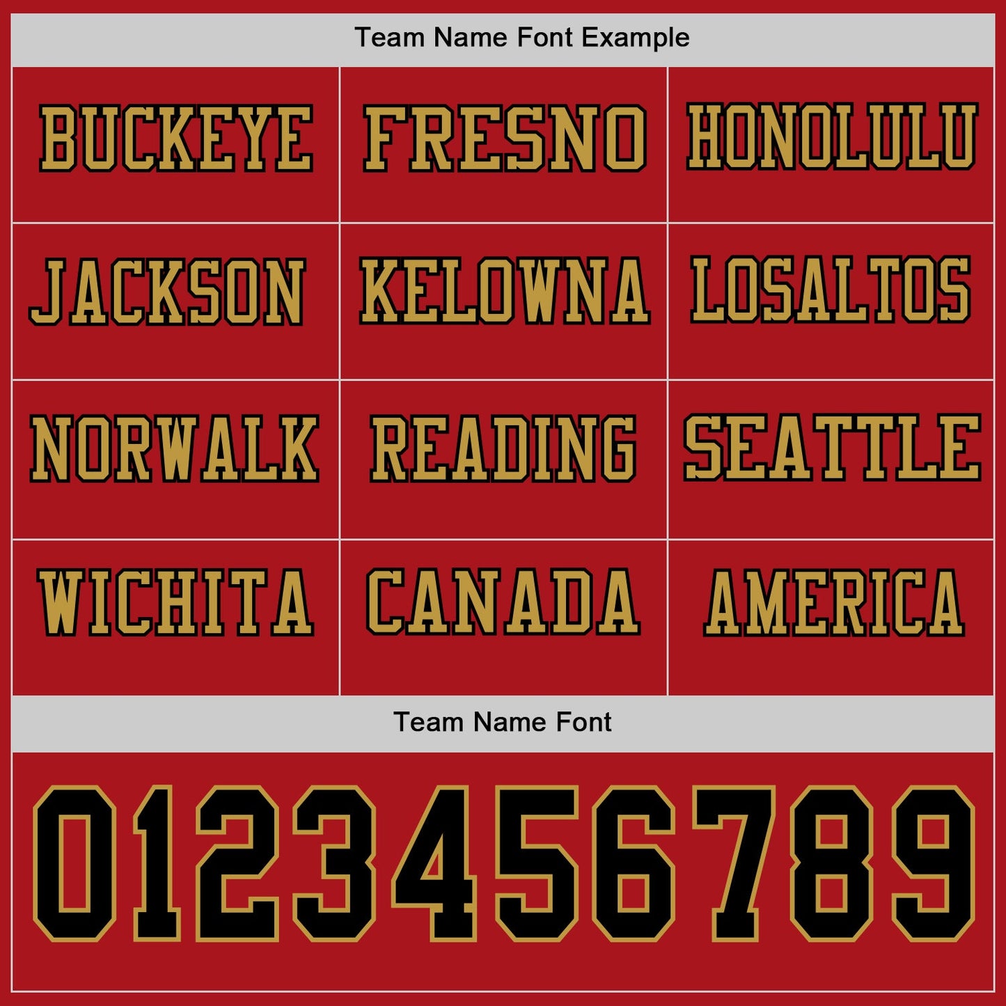 Custom Red Black-Old Gold Long Sleeve Authentic Football Jersey view 3