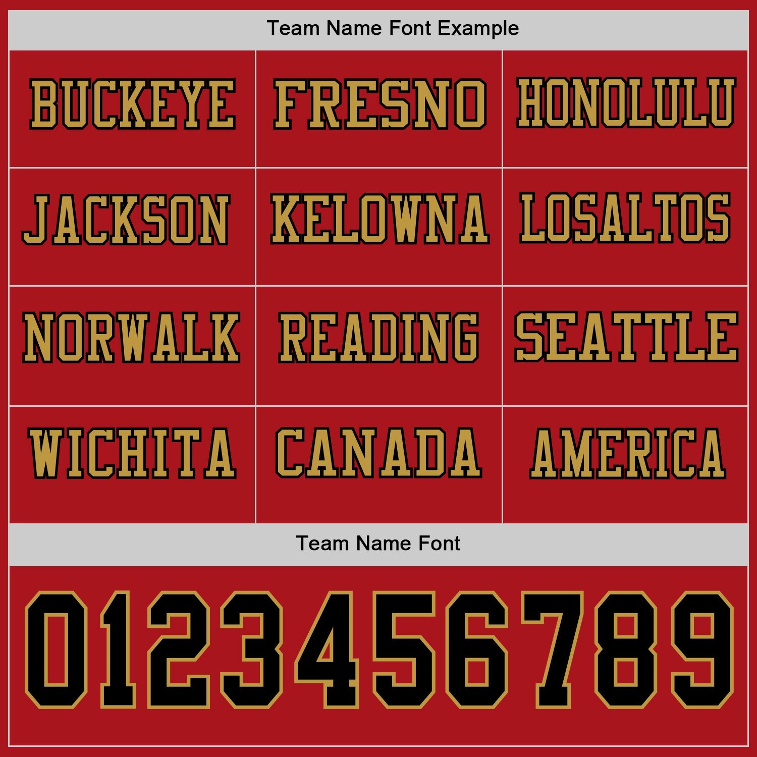 Custom Red Black-Old Gold Long Sleeve Authentic Football Jersey view 3
