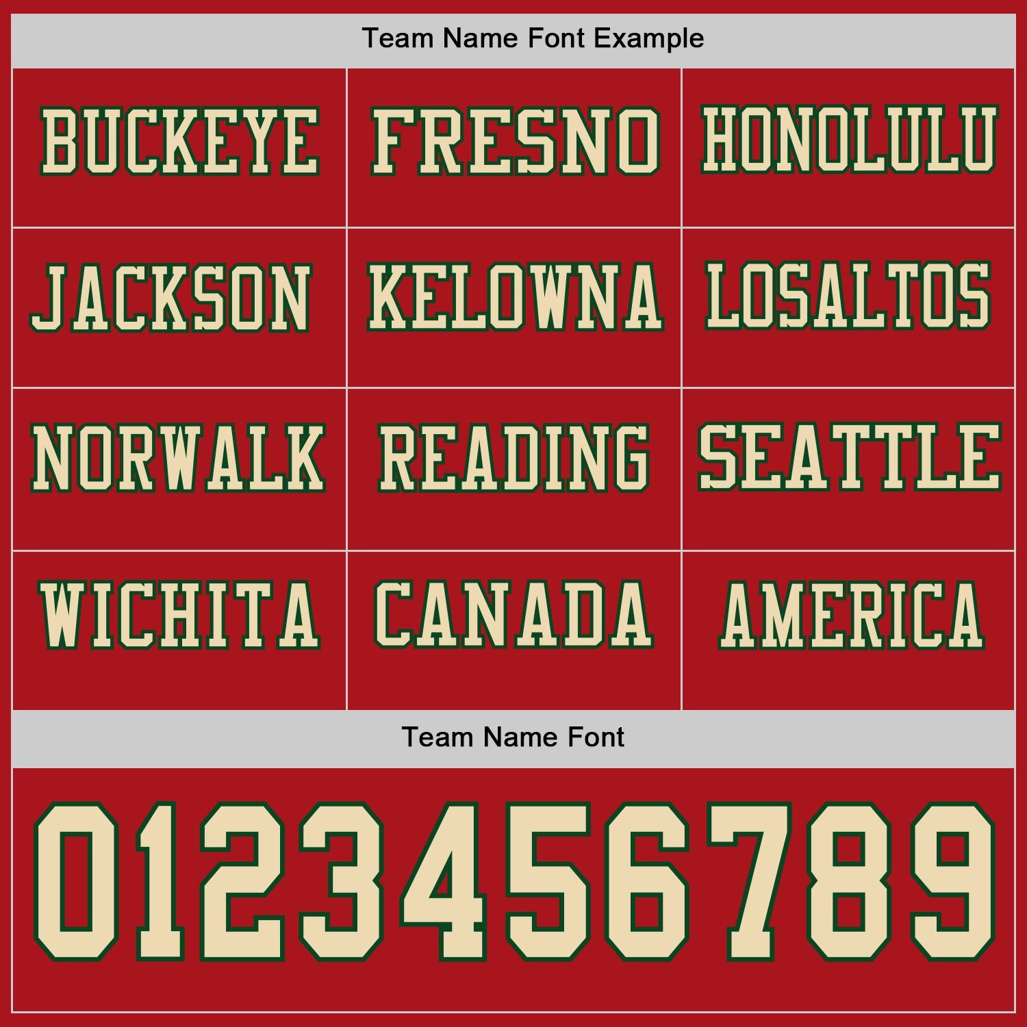 Custom Red Cream-Green Long Sleeve Authentic Football Jersey view 3