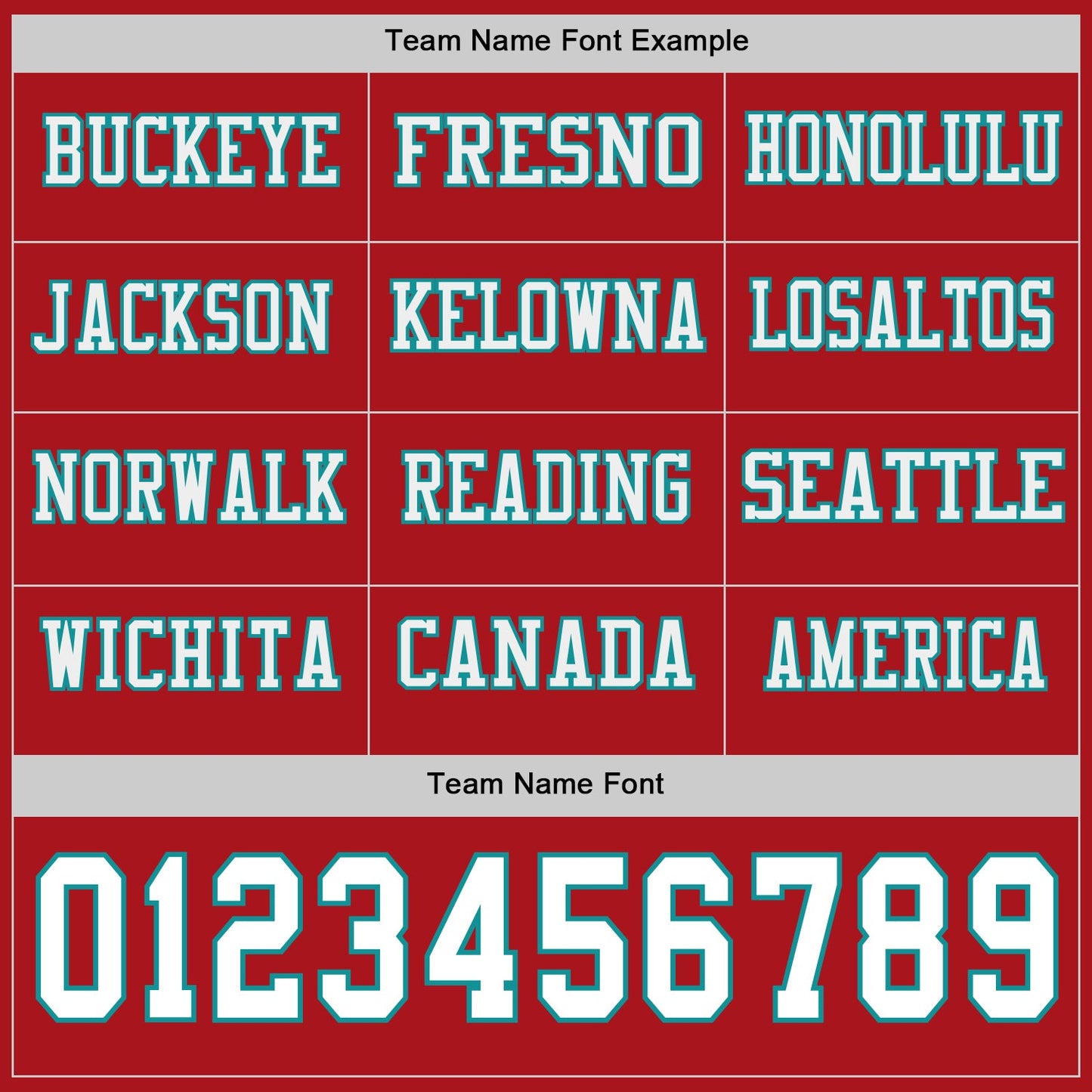 Custom Red White-Teal Long Sleeve Authentic Football Jersey view 3