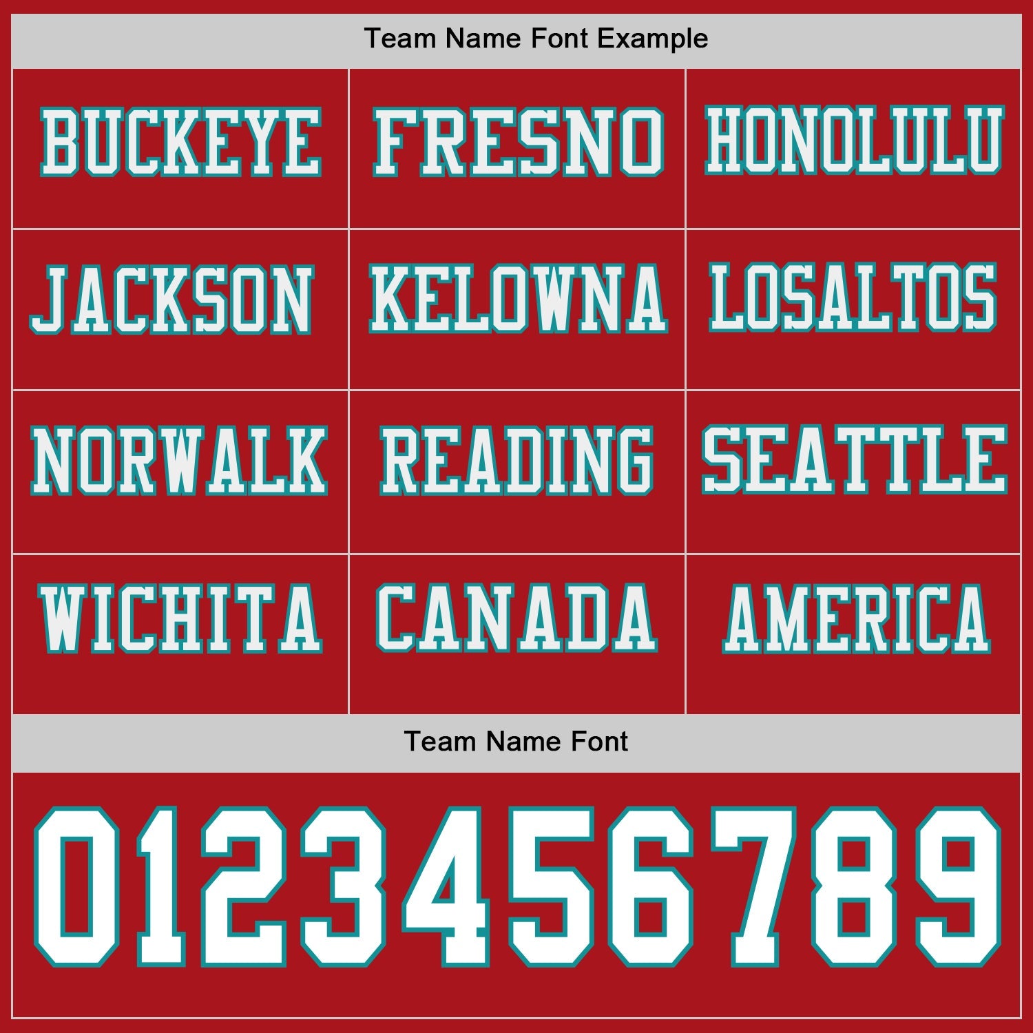 Custom Red White-Teal Long Sleeve Authentic Football Jersey view 3