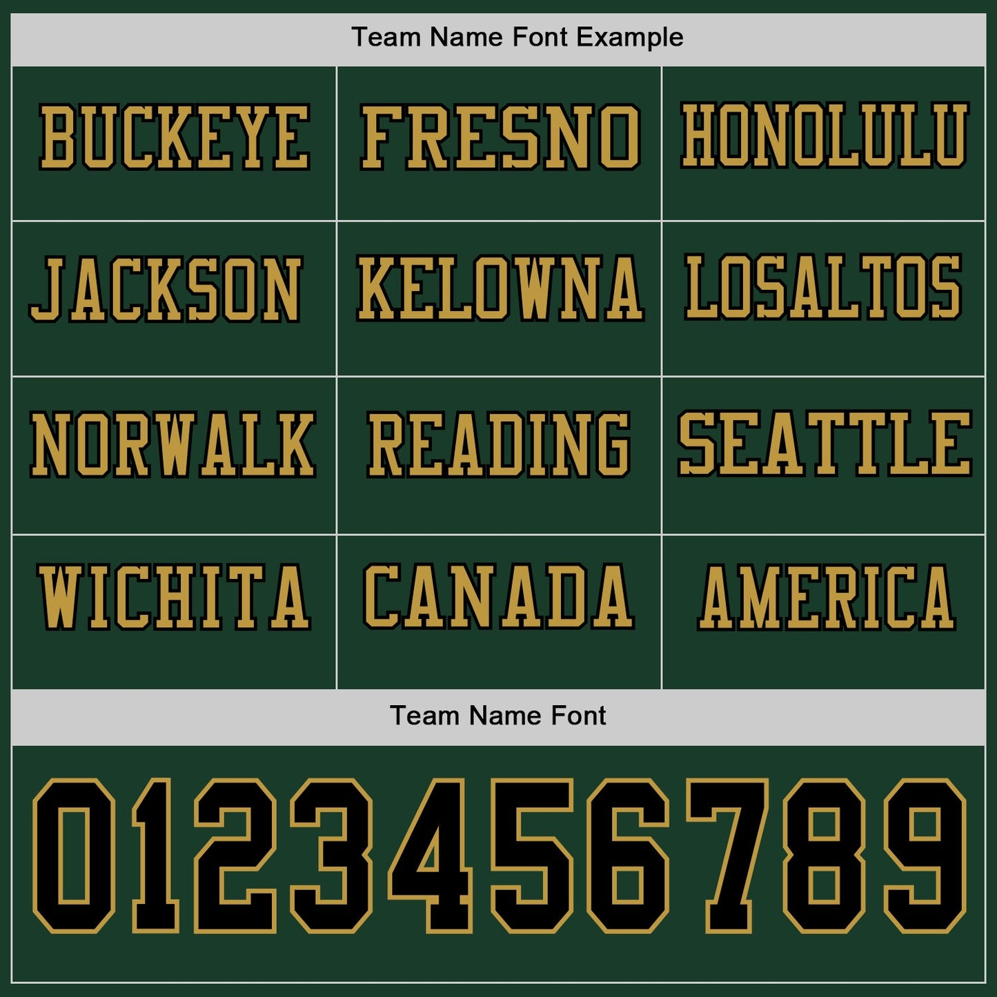 Custom Green Black-Old Gold Long Sleeve Authentic Football Jersey view 3