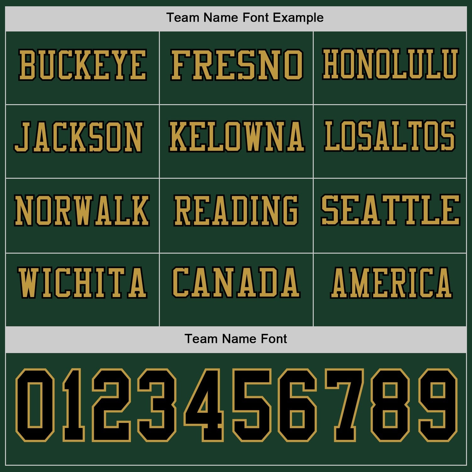Custom Green Black-Old Gold Long Sleeve Authentic Football Jersey view 3