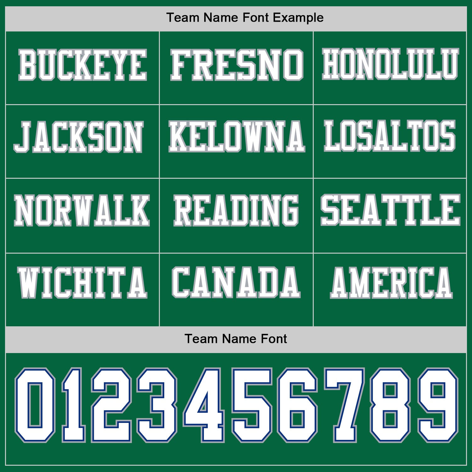 Custom Kelly Green White Royal-Gray Long Sleeve Authentic Football Jersey view 3