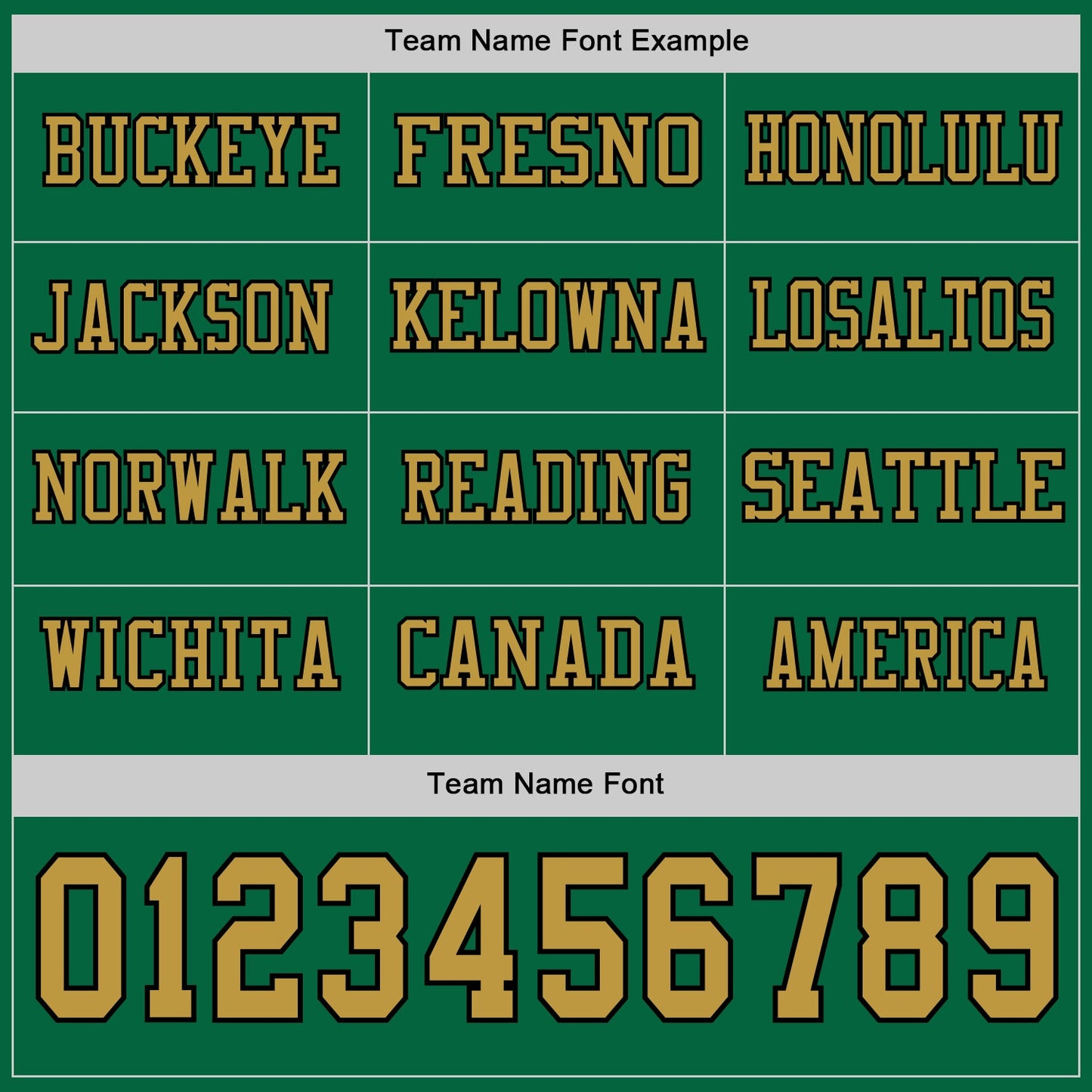 Custom Kelly Green Old Gold-Black Long Sleeve Authentic Football Jersey view 3