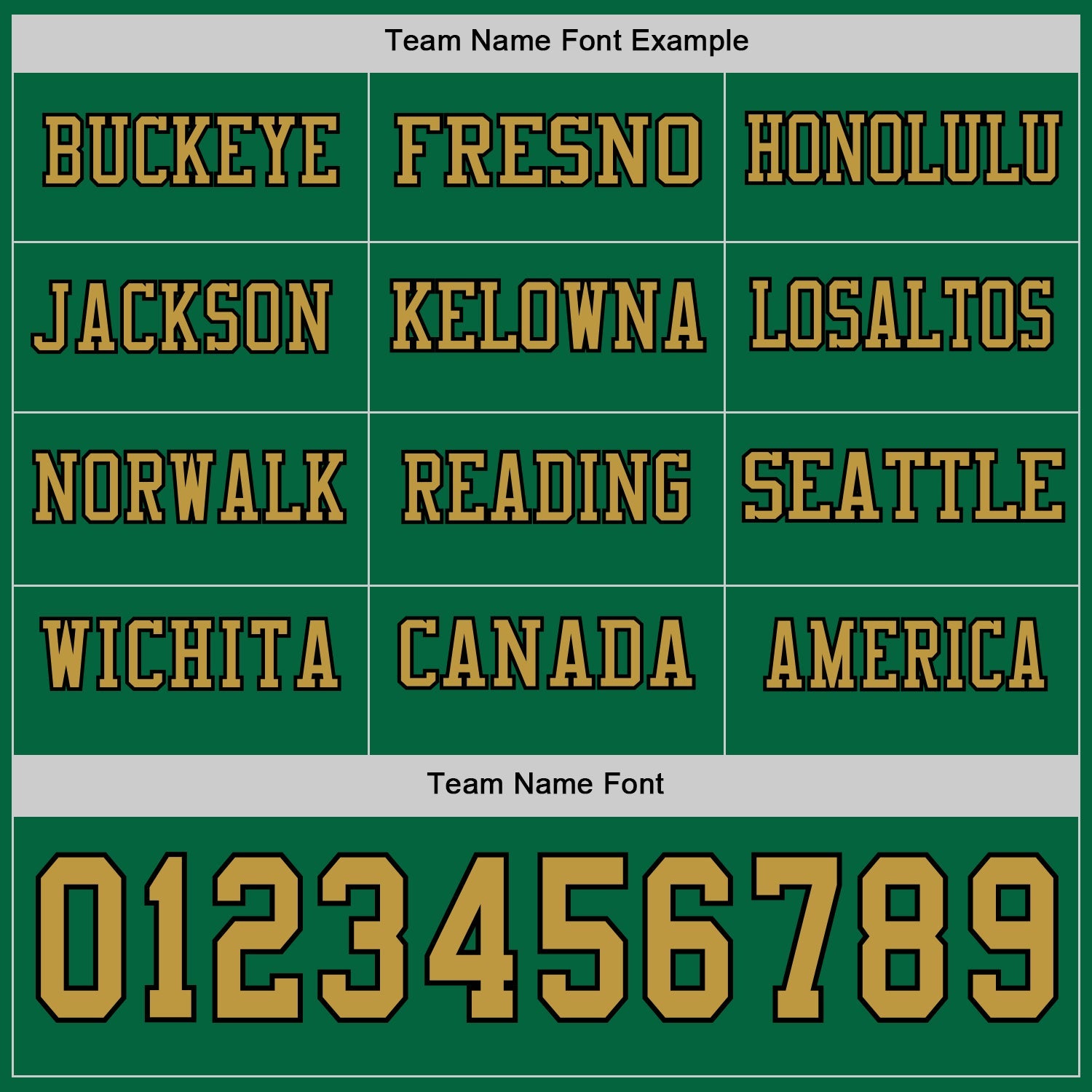 Custom Kelly Green Old Gold-Black Long Sleeve Authentic Football Jersey view 3