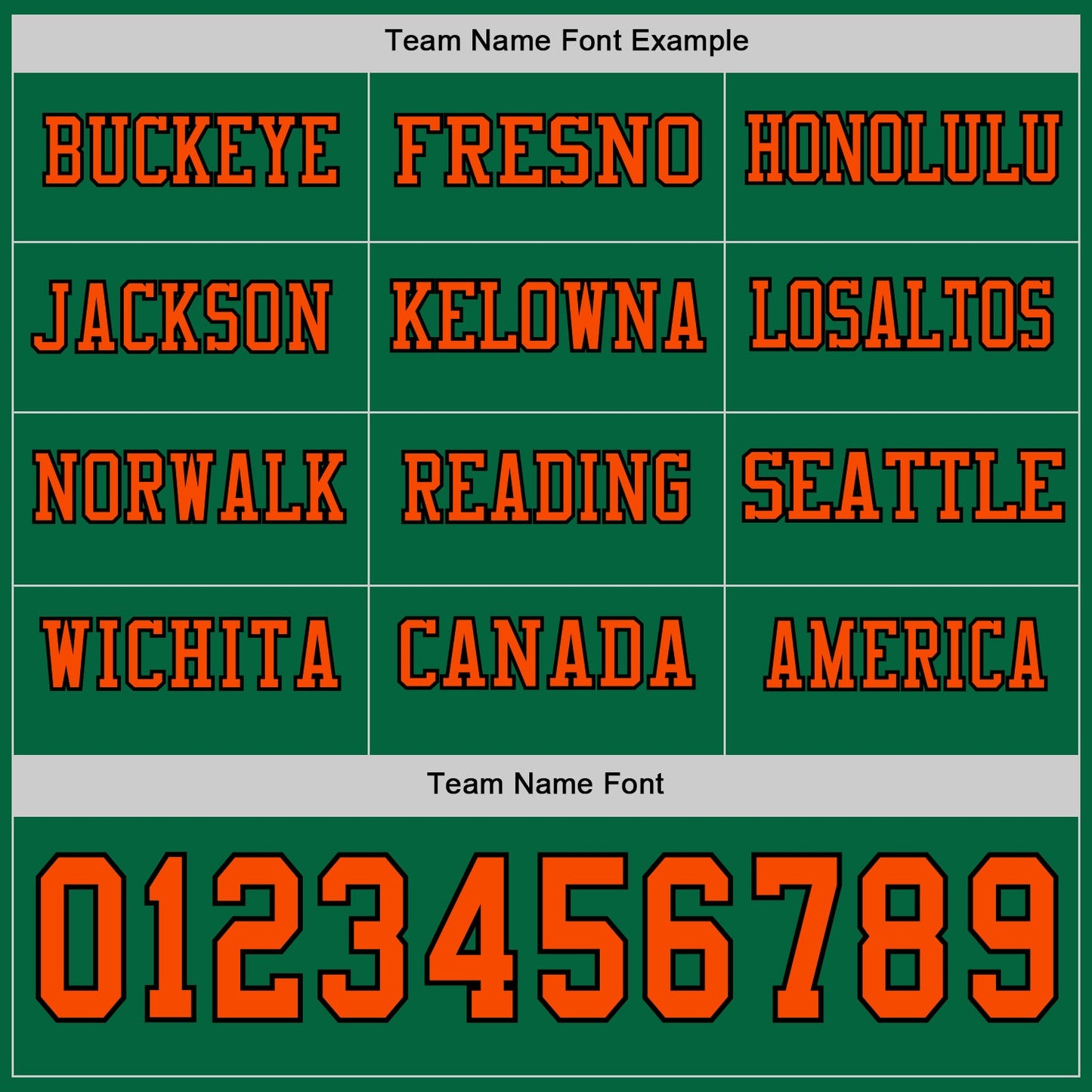 Custom Kelly Green Orange-Black Long Sleeve Authentic Football Jersey view 3