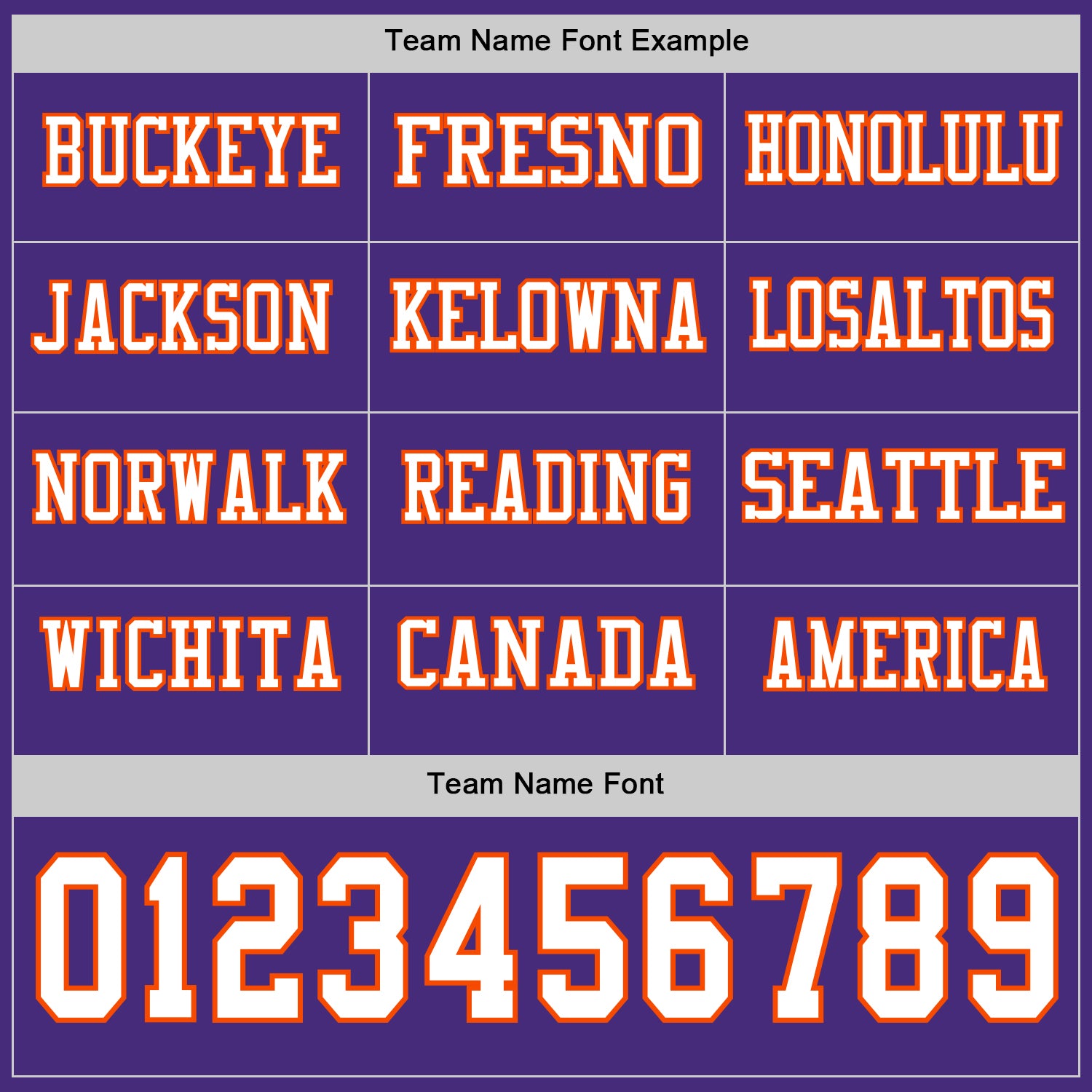 Custom Purple White-Orange Long Sleeve Authentic Football Jersey view 3