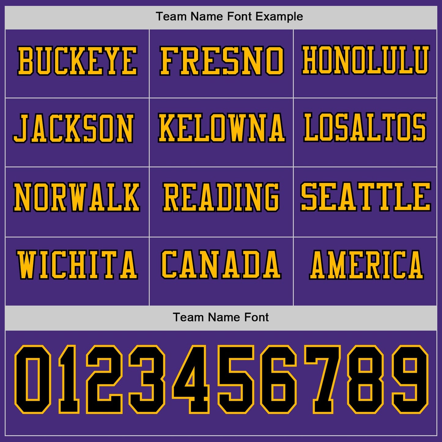 Custom Purple Black-Gold Long Sleeve Authentic Football Jersey view 3