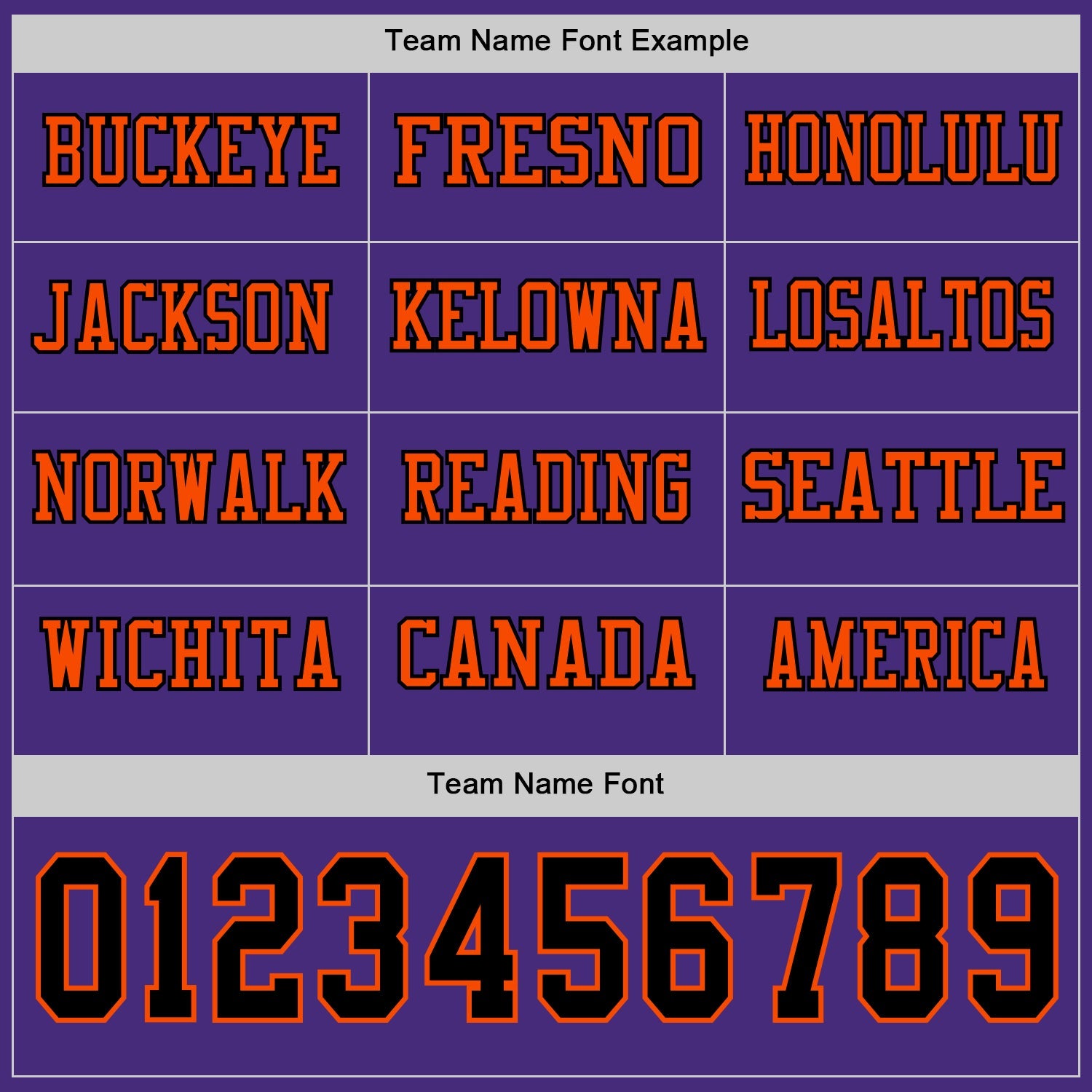 Custom Purple Black-Orange Long Sleeve Authentic Football Jersey view 3