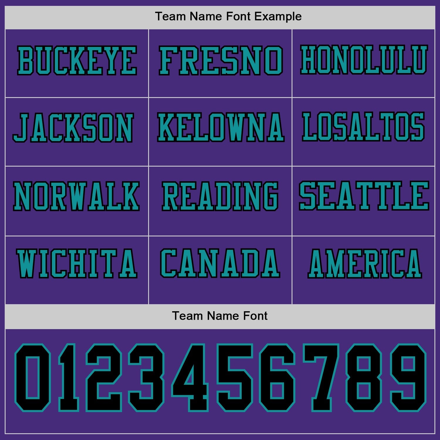 Custom Purple Black-Teal Long Sleeve Authentic Football Jersey view 3