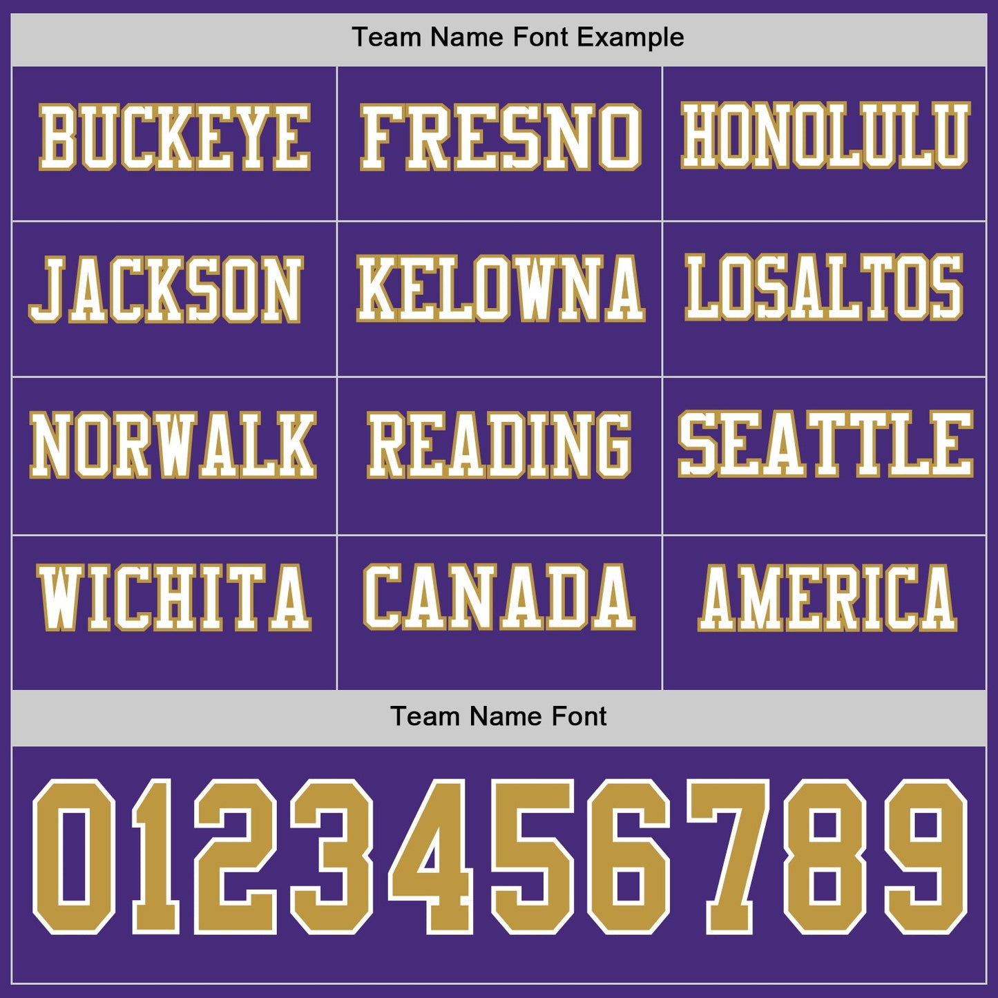 Custom Purple Old Gold-White Long Sleeve Authentic Football Jersey view 3