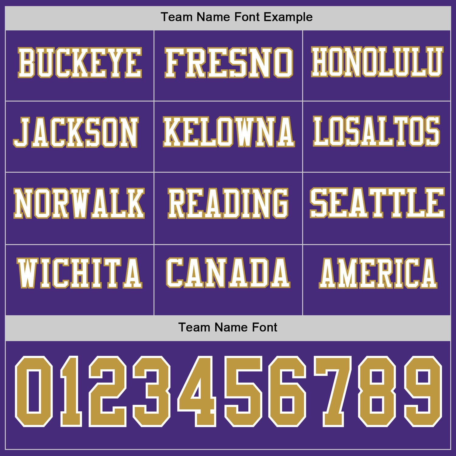 Custom Purple Old Gold-White Long Sleeve Authentic Football Jersey view 3