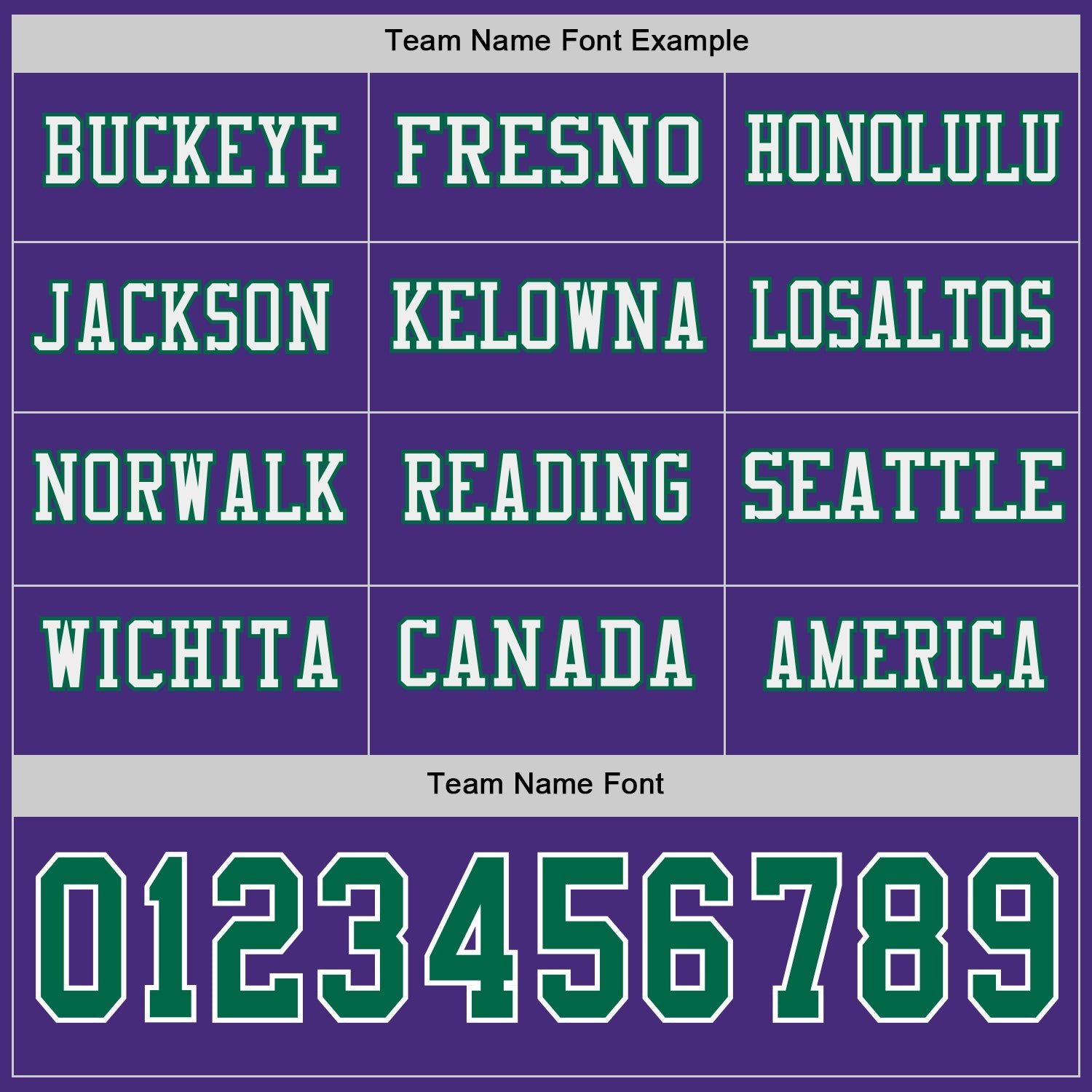 Custom Purple Kelly Green-White Long Sleeve Authentic Football Jersey view 3