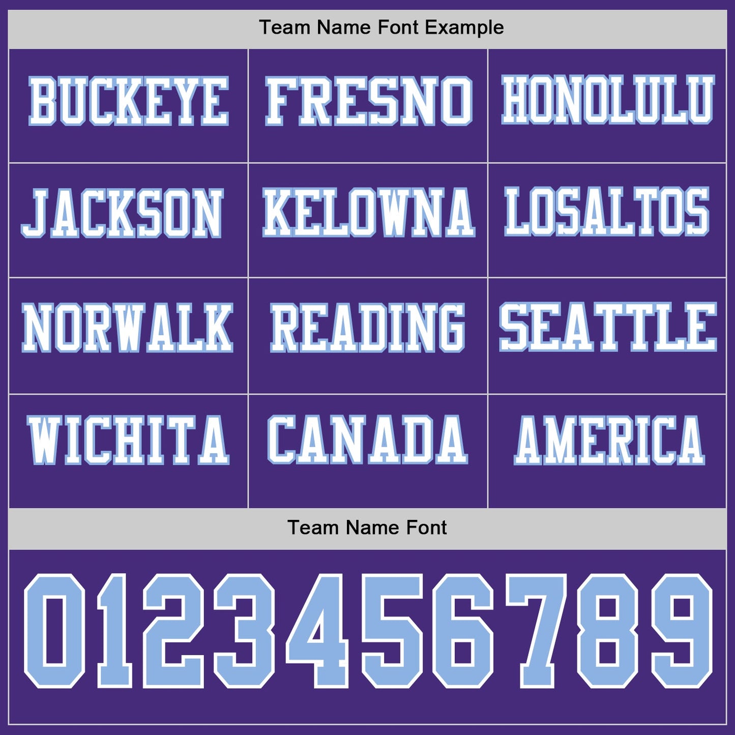 Custom Purple Light Blue-White Long Sleeve Authentic Football Jersey view 3