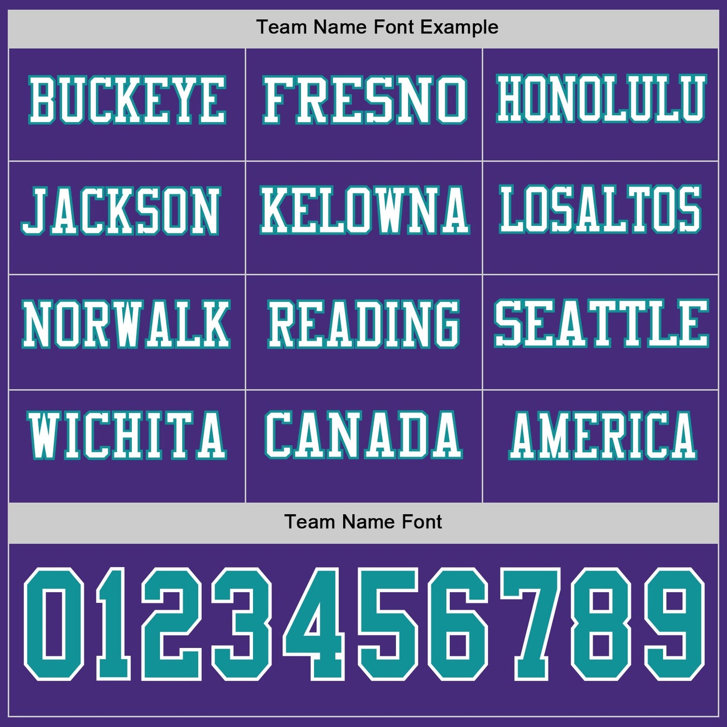 Custom Purple Teal-White Long Sleeve Authentic Football Jersey view 3