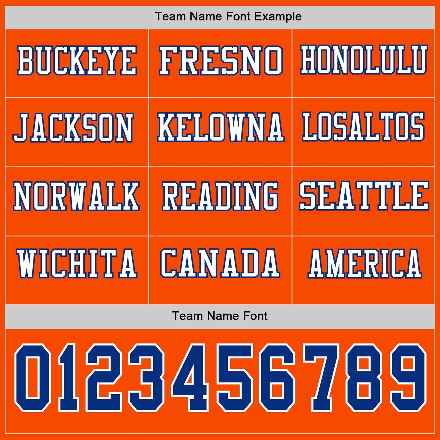 Custom Orange Royal-White Long Sleeve Authentic Football Jersey view 3