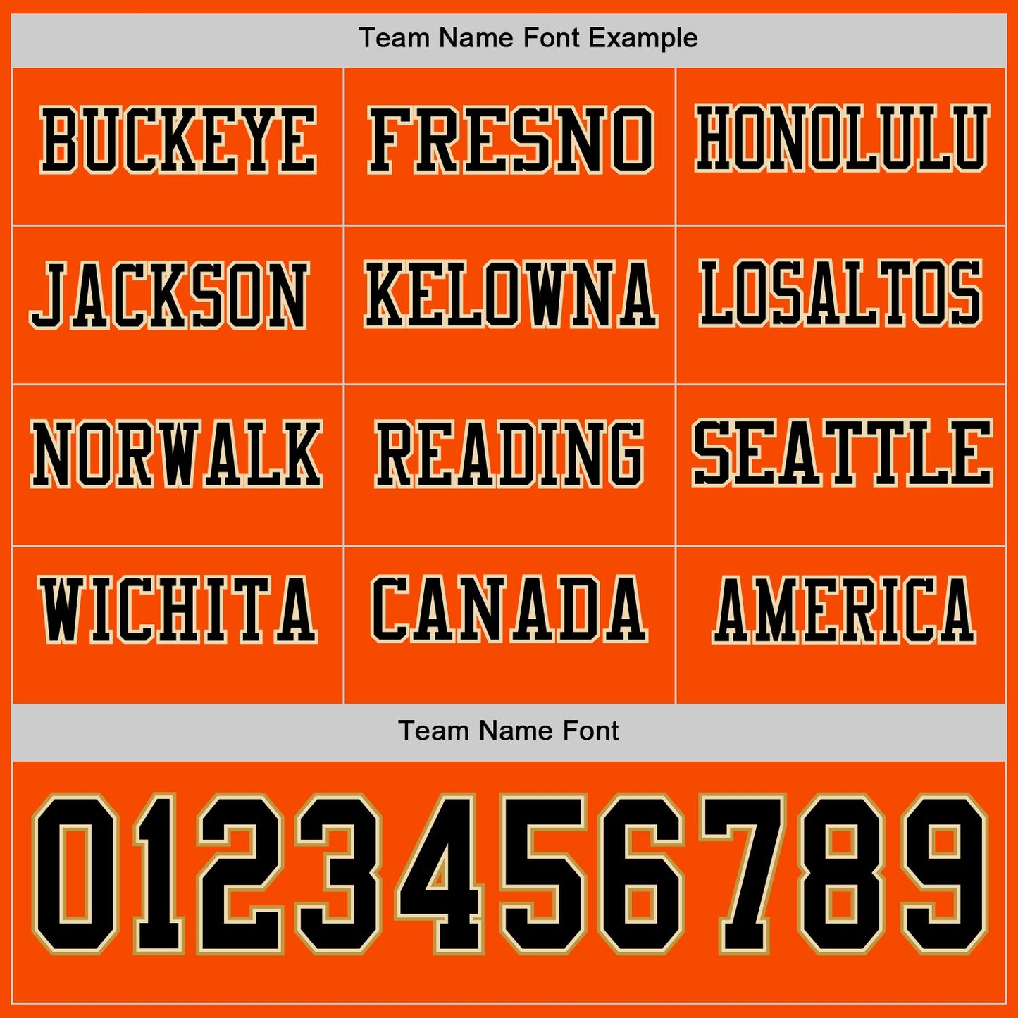 Custom Orange Black Cream-Old Gold Long Sleeve Authentic Football Jersey view 3