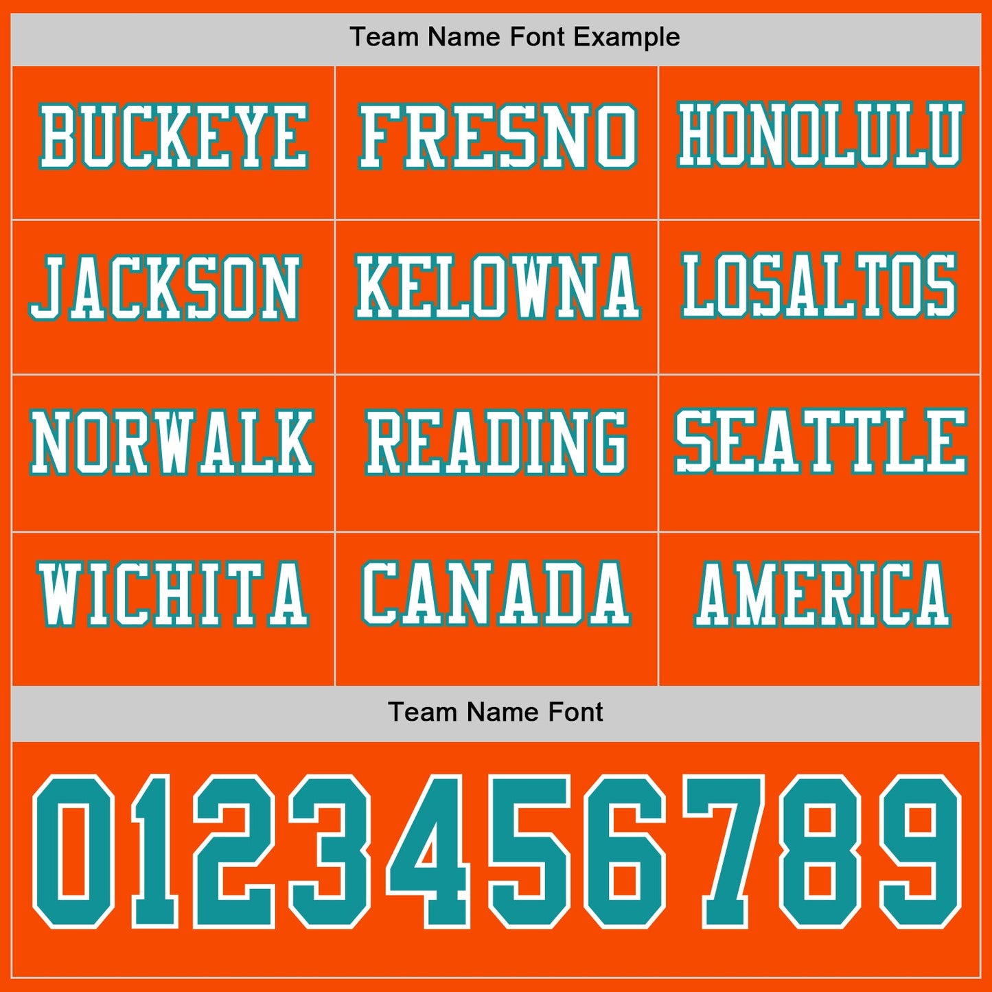 Custom Orange Teal-White Long Sleeve Authentic Football Jersey view 3