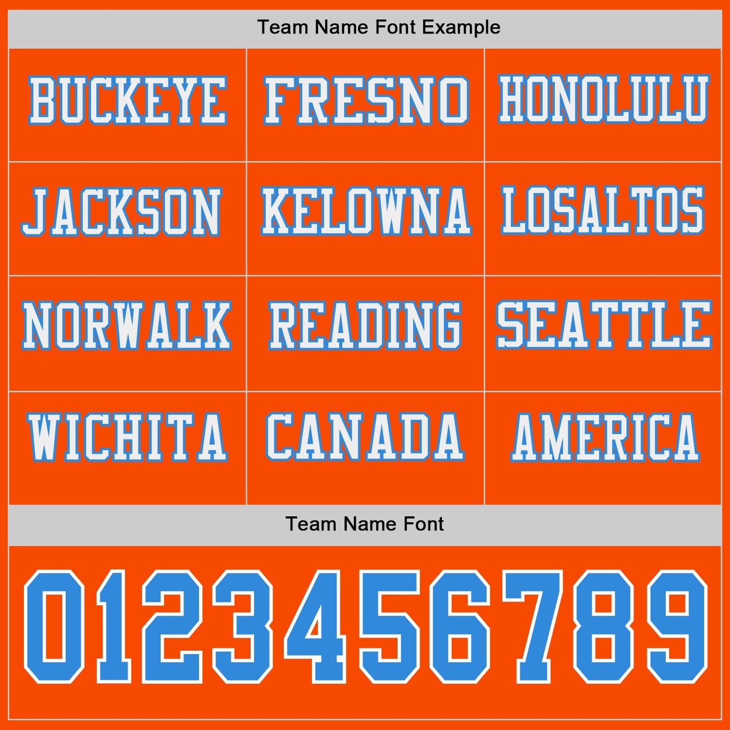 Custom Orange Powder Blue-White Long Sleeve Authentic Football Jersey view 3