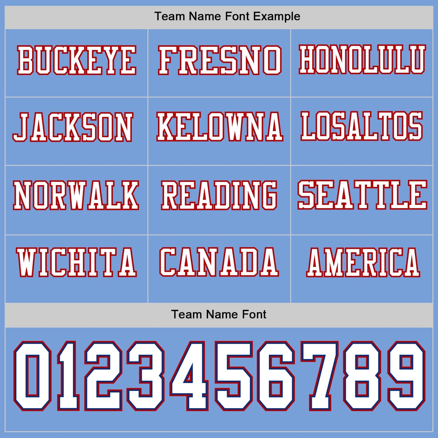 Custom Light Blue White Royal-Red Long Sleeve Authentic Football Jersey view 3